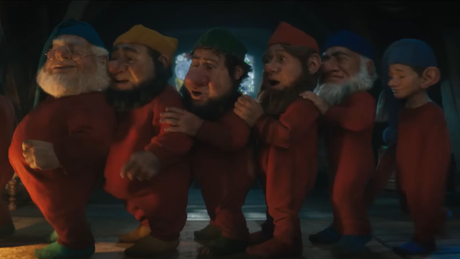 The dwarves in Snow White (Image via Youtube @/ Disney)