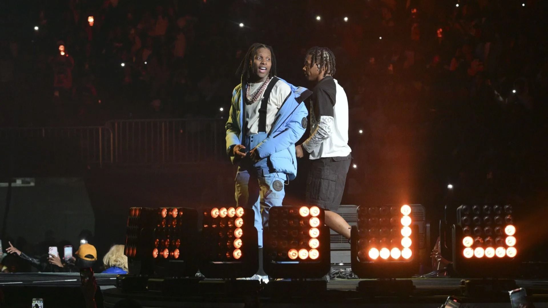 Lil Durk and Lil Baby perform onstage during Lil Baby &amp; Friends Birthday Celebration - Source: Getty