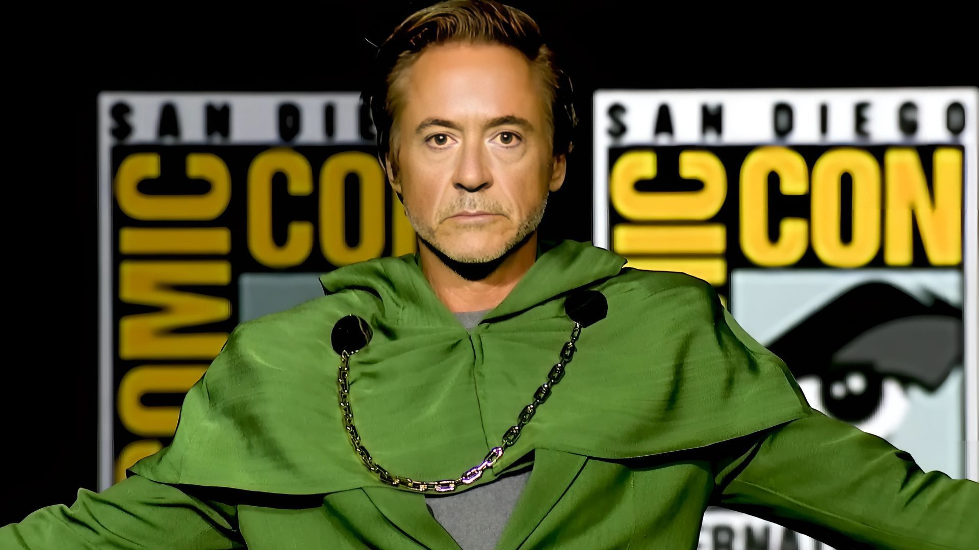 Robert Downey Jr. at San Diego Comic Con as Doctor Doom