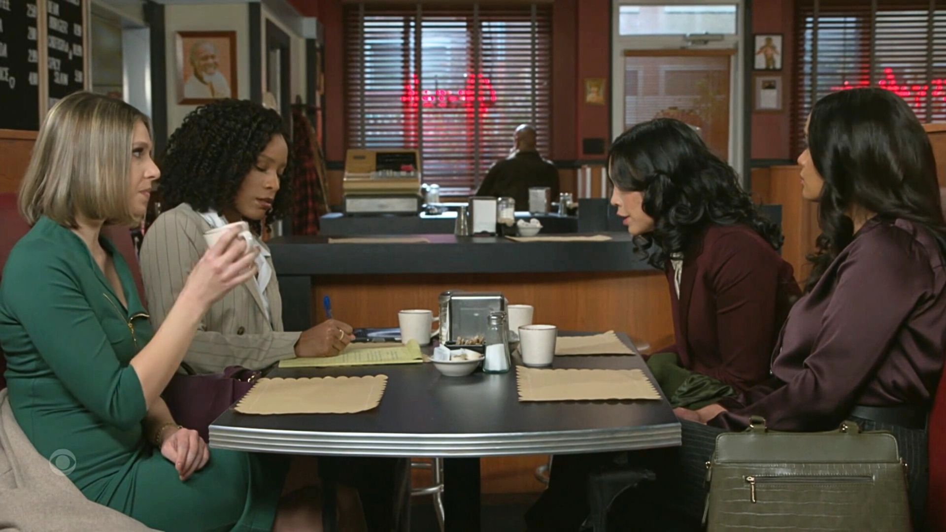 Naomi and clients | Image Source: CBS