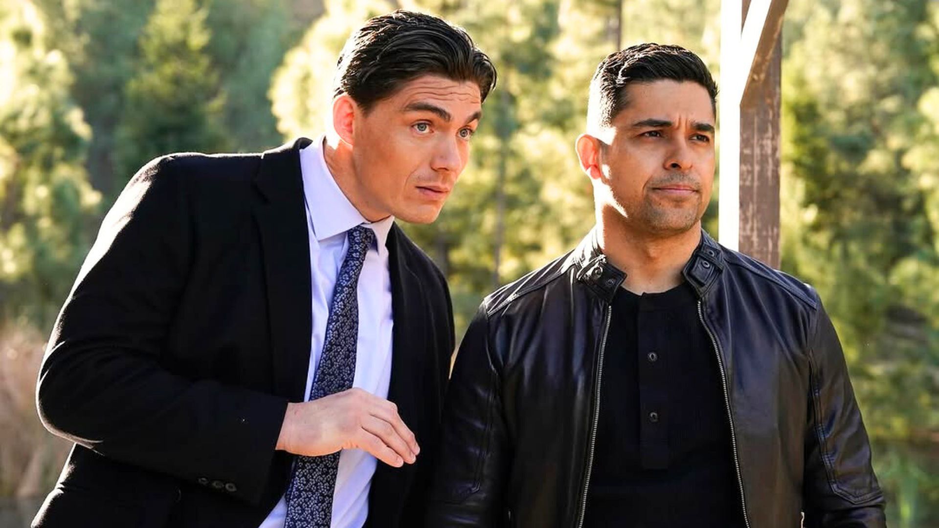 Zane Holtz with Wilmer Valderrama in NCIS | Image via Instagram: ncisverse