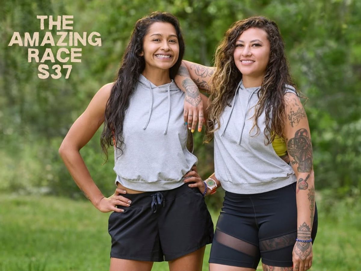 Bernie Gutierrez and Carrigain Scadden from The Amazing Race Season 37. Image via Instagram /@burniefit