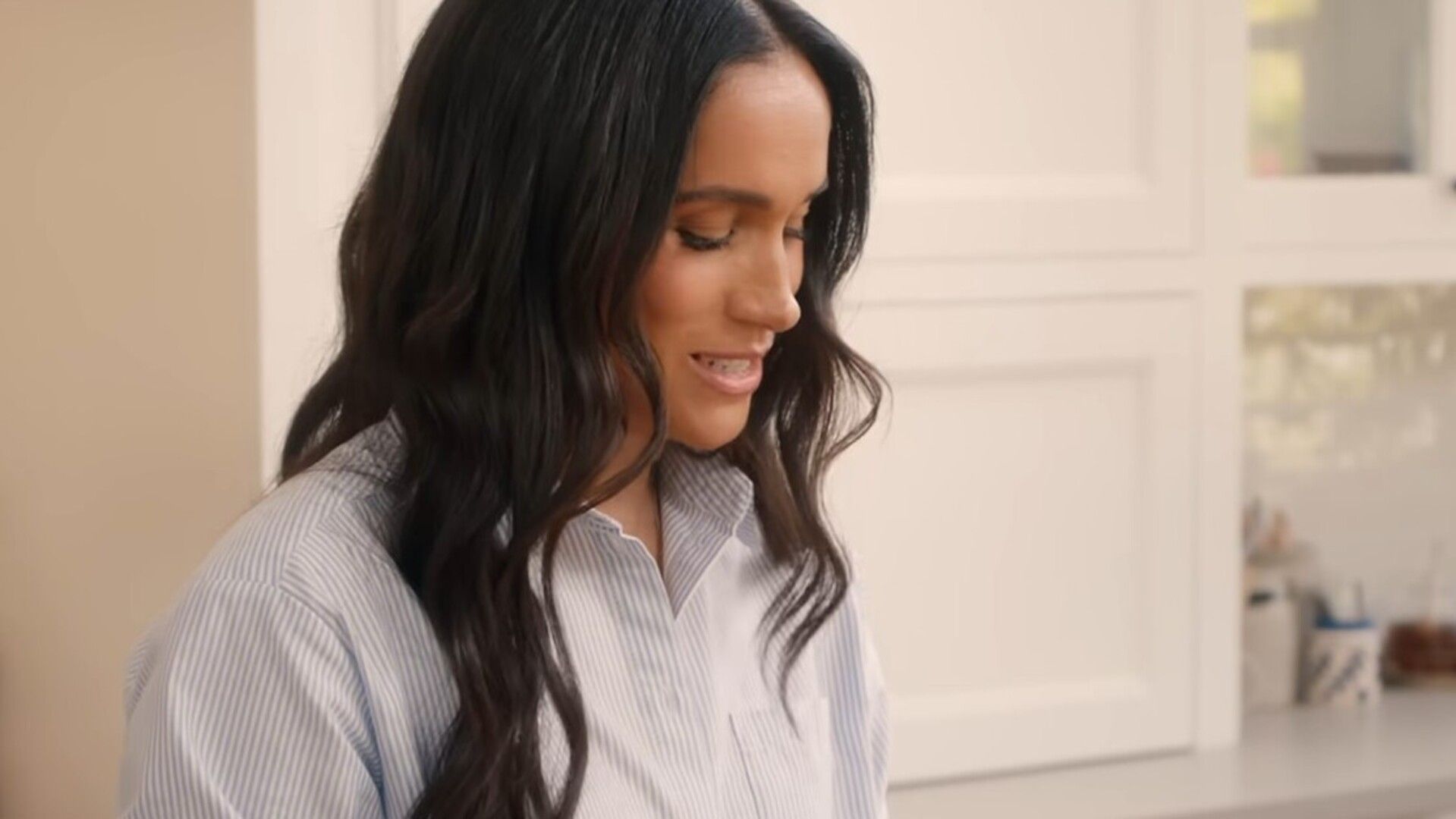 Meghan Markle recounted a &quot;Suits&quot; memory during a recent chat with People (Image via Netflix)