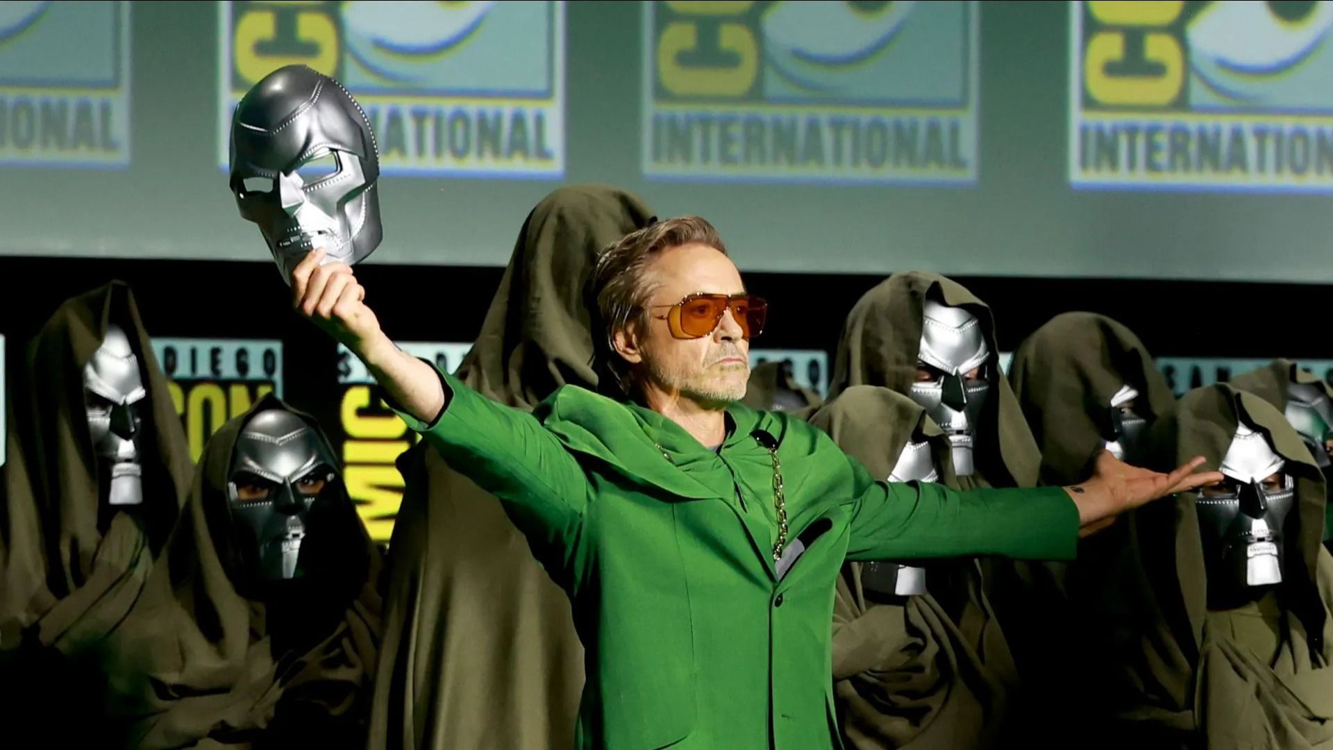 Robert Downey Jr. promotes Avengers: Doomsday at the Marvel Studios Panel - Source: Getty