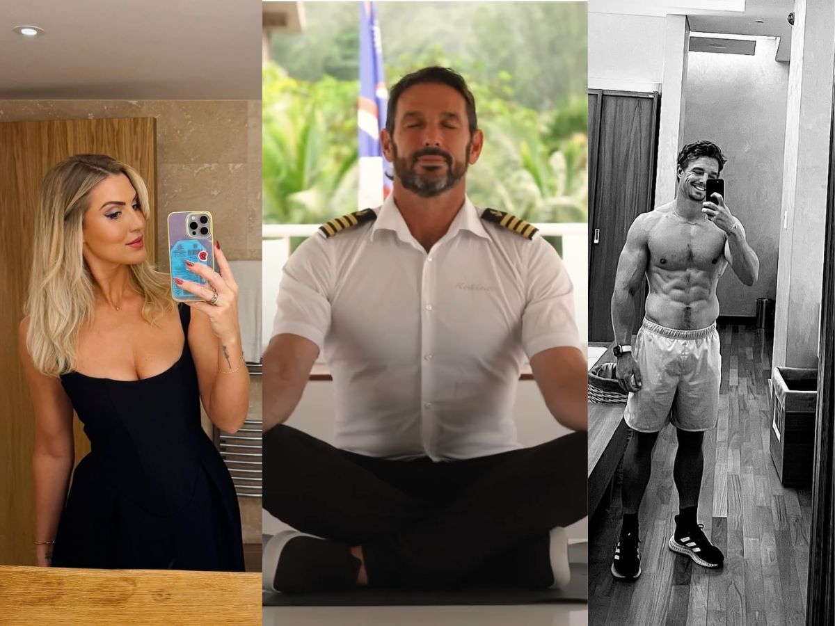 Lara, Captain Jason, and Wihan from Below Deck Down Under. Image via Instagram/ @captainjchambers