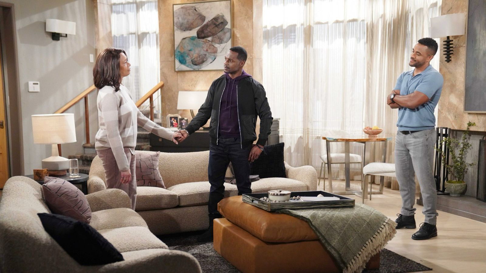 Nate gave Amy some news that prompted immediate action - Source image: CBS