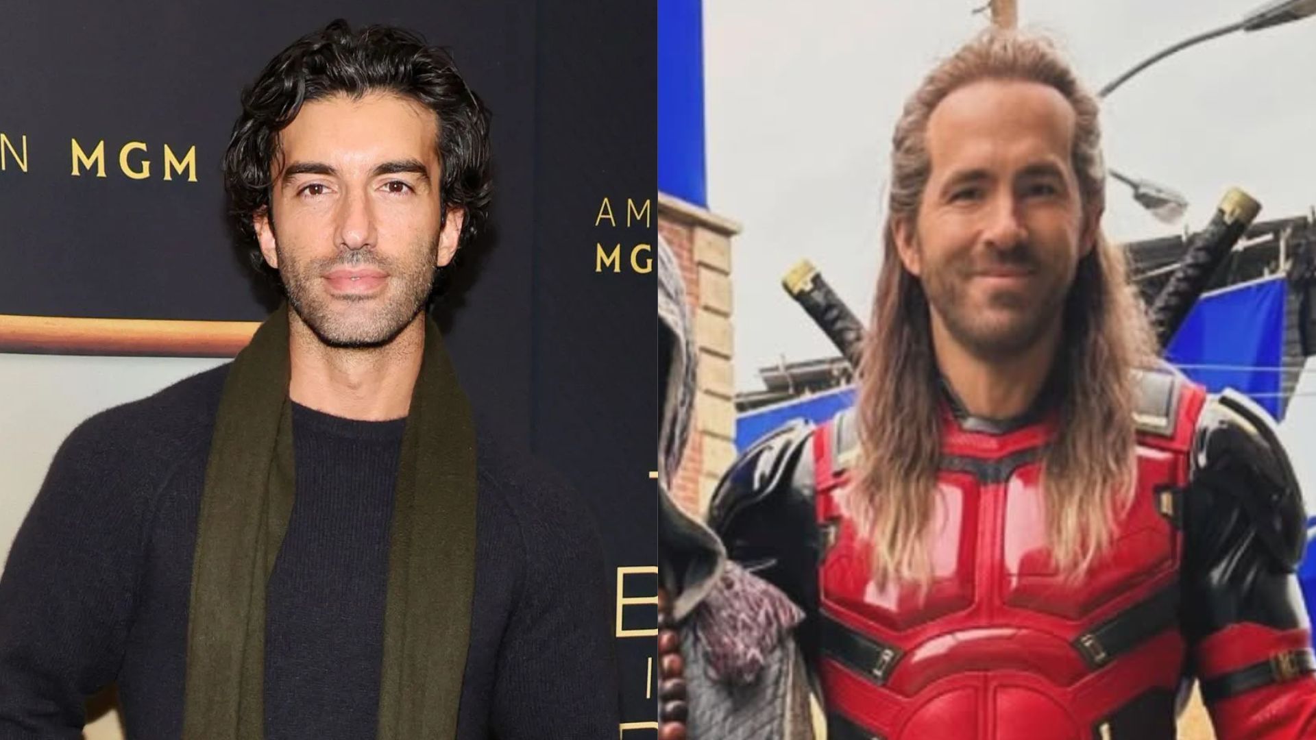 Justin Baldoni and Ryan Reynolds as Nicepool (Image via Getty and Instagram/@vancityreynolds)