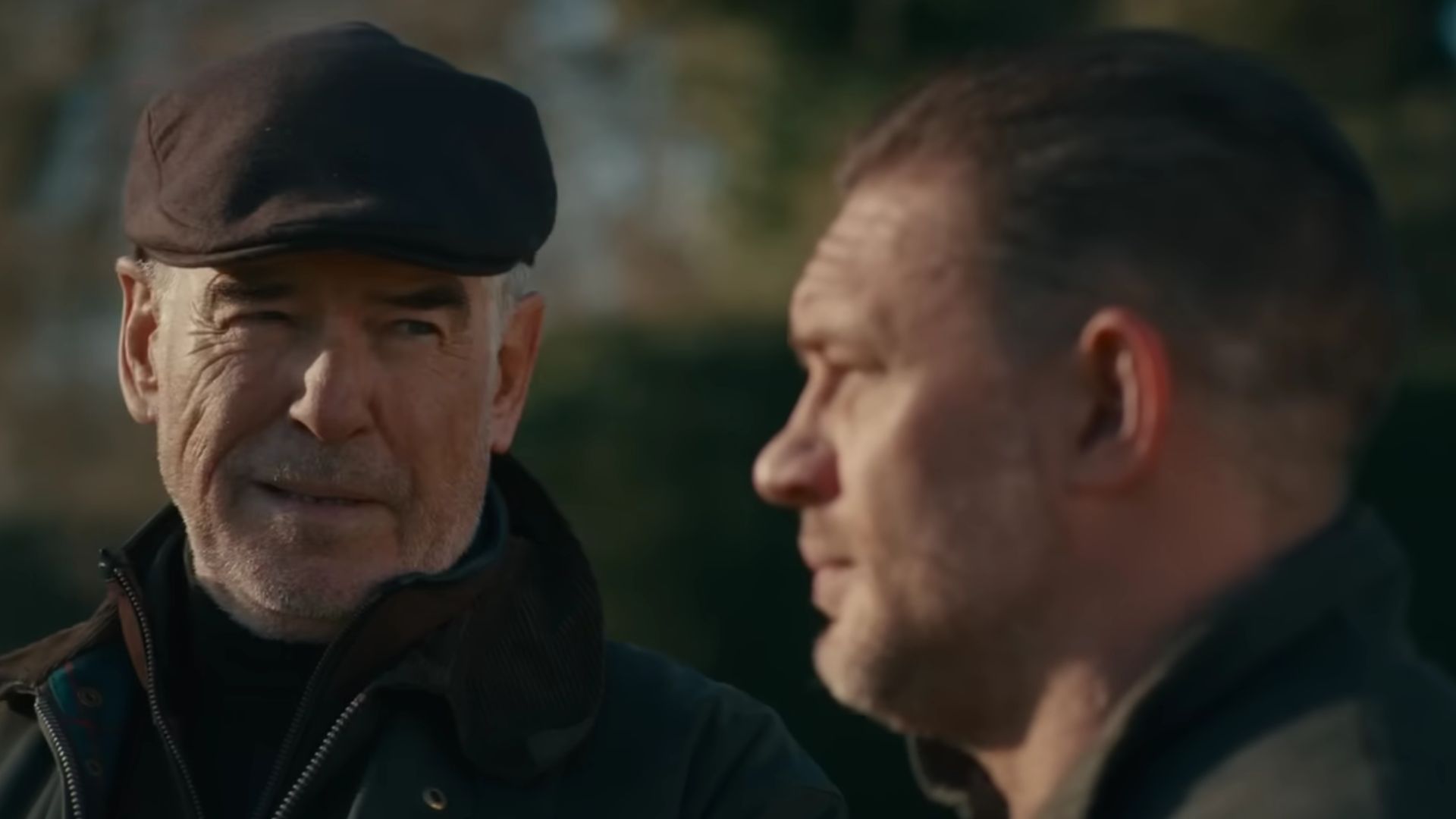 Conrad Harrigan and Harry Da Souza. (Screenshot from MobLand Official Trailer/Paramount+ on YouTube)
