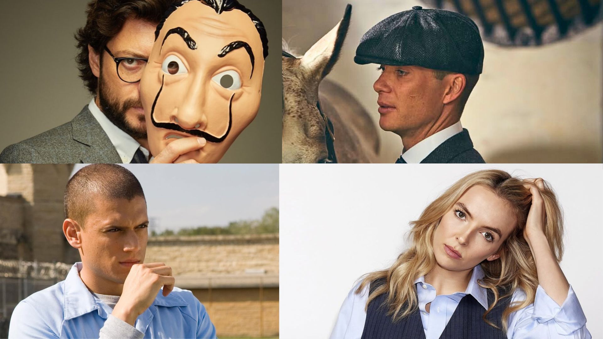 5 anti-heroes from TV shows we hate to love (Images via Instagram/@alvaromorte @peakyblindersofficial @prisonbreak @killingeve)