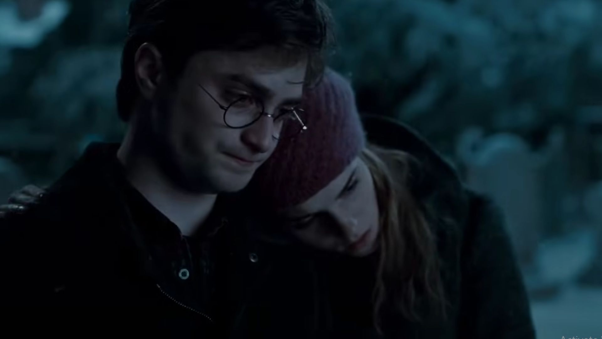 Harry Potter and Hermoine Granger. Image source: Screenshot from Harry Potter and The Deathly Hallows Main Trailer/Warner Bros. on YouTube