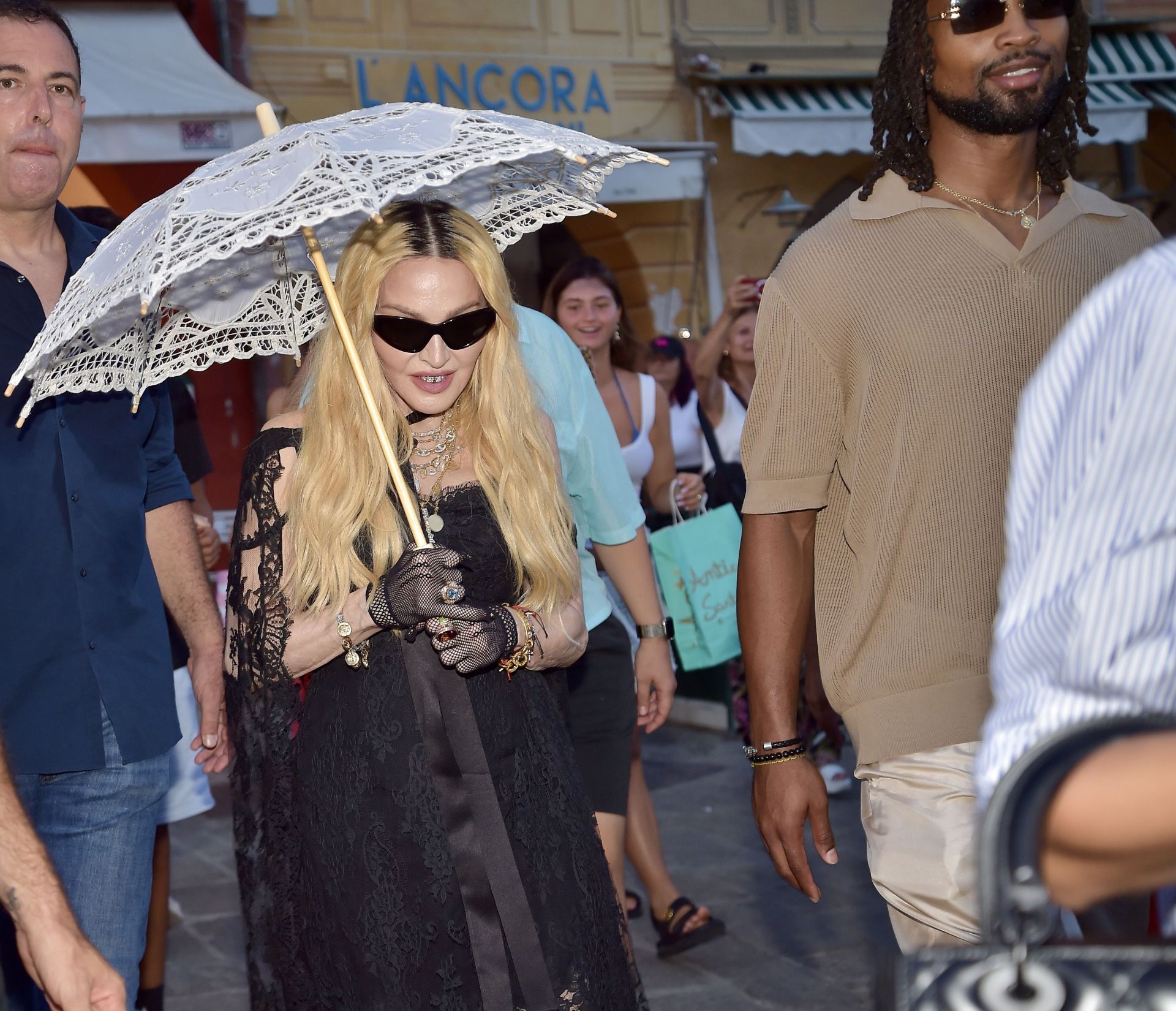 Celebrity Sightings In Portofino - August 13, 2024 - Source: Getty