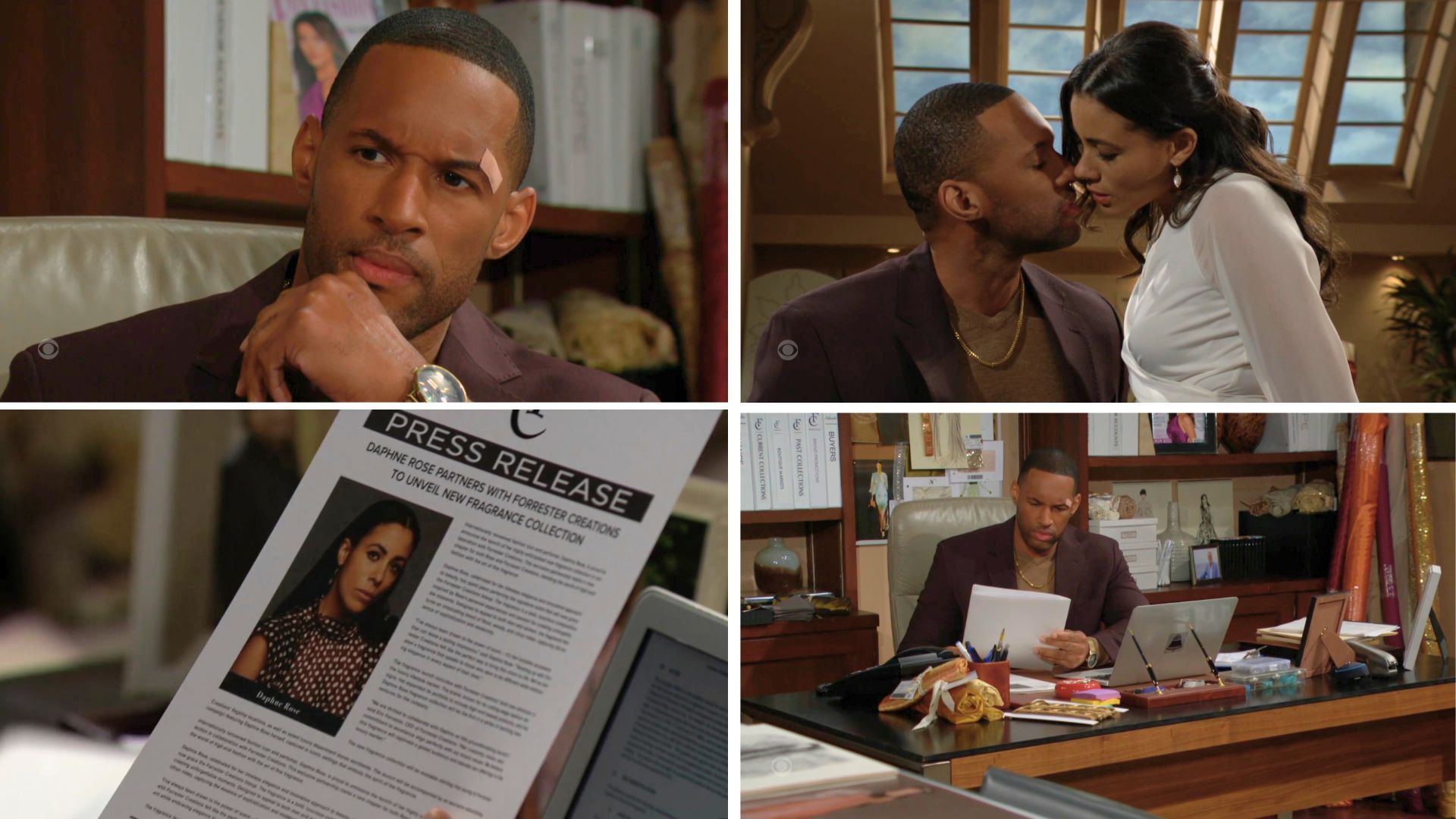 Carter finds out gooooood men have struggles on The Bold and the Beautiful | Image: CBS