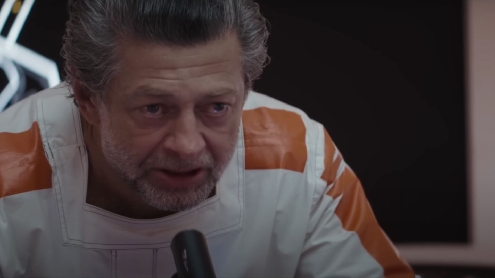Actor Andy Serkis as Kino Loy in Andor Season 1 | Image Source: Star Wars YouTube Channel