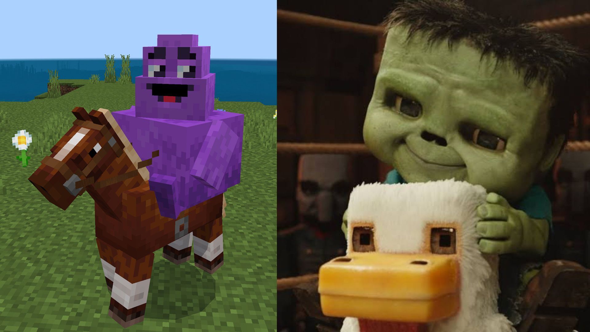 Grimace joins the Minecraft meme craze, McDonald&rsquo;s says &ldquo;Chicken Jockey has some competition&rdquo;