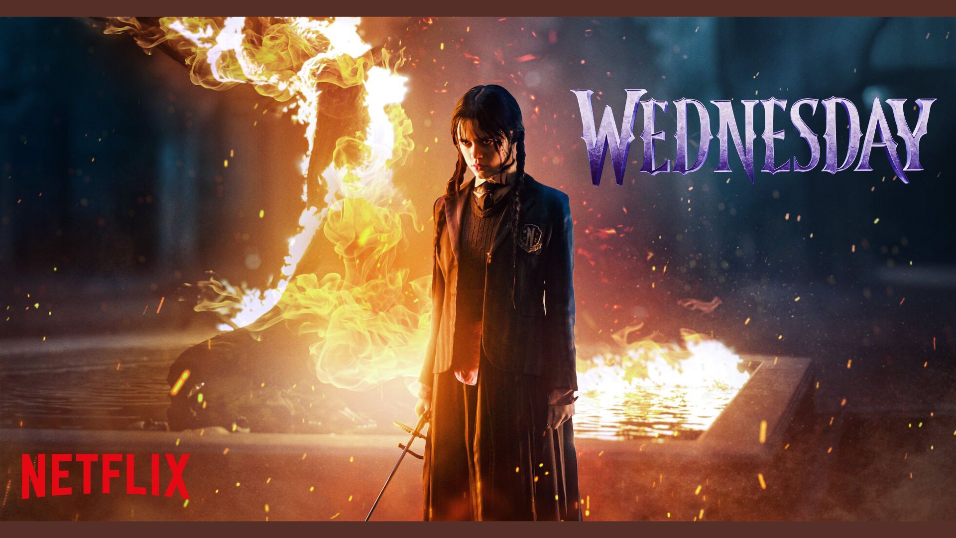 Promotional poster for Wednesday | Image via Netflix