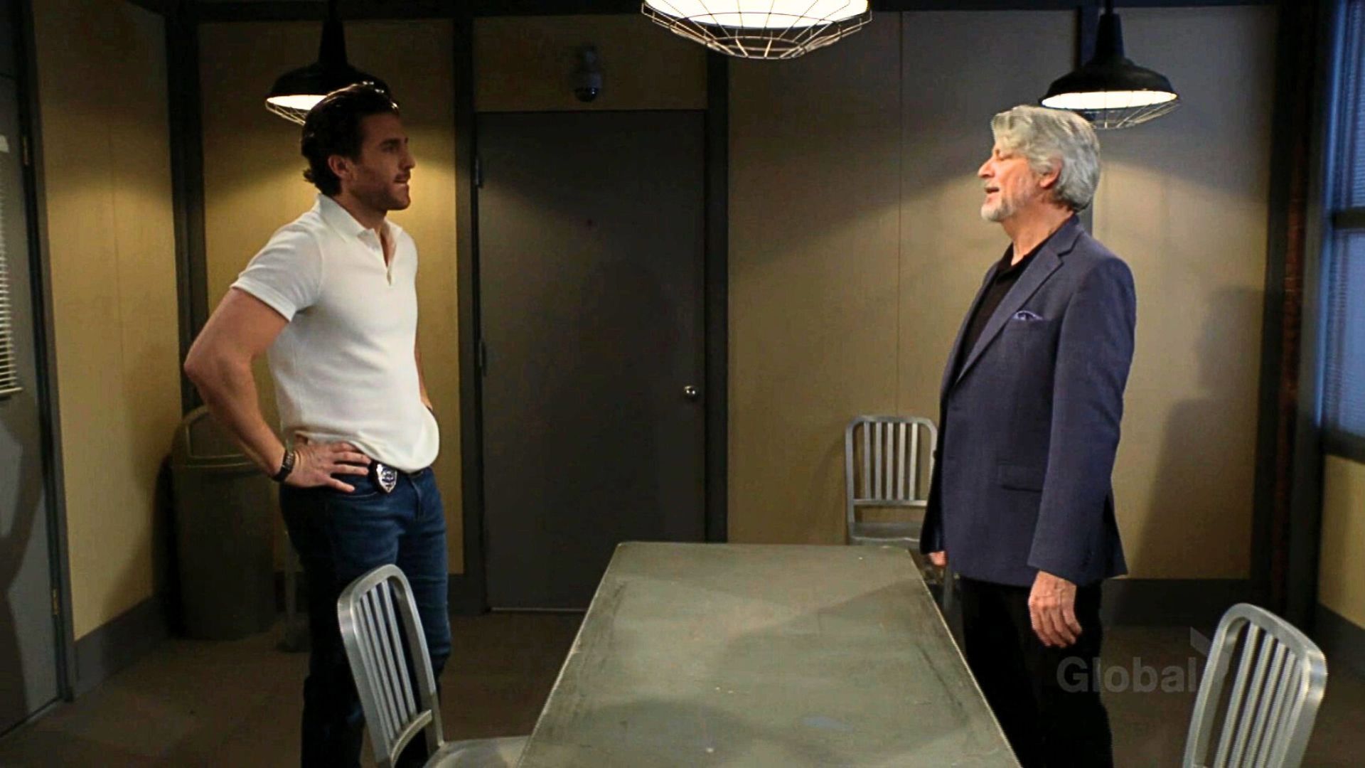 Chance brings Martin to the interrogation room on The Young and the Restless | Images: CBS