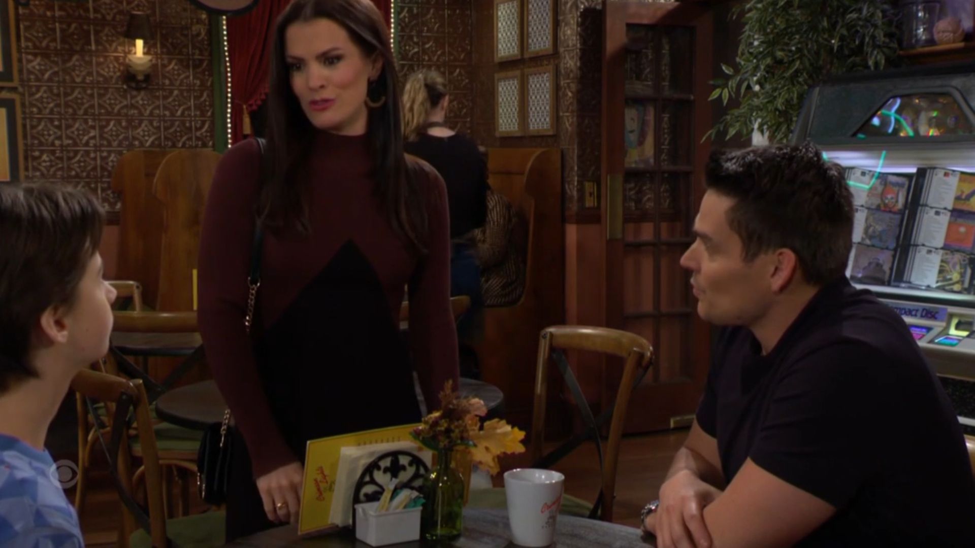 Chelsea checked in with Connor and Adam before meeting Lauren on The Young and the Restless | Image: CBS