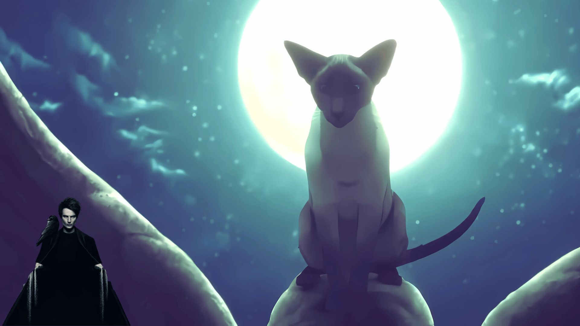 Scene from Dream of a Thousand Cats episode + Sandman promotional picture | Images via: Netflix | Collage by Beatrix Kondo of Soap Central