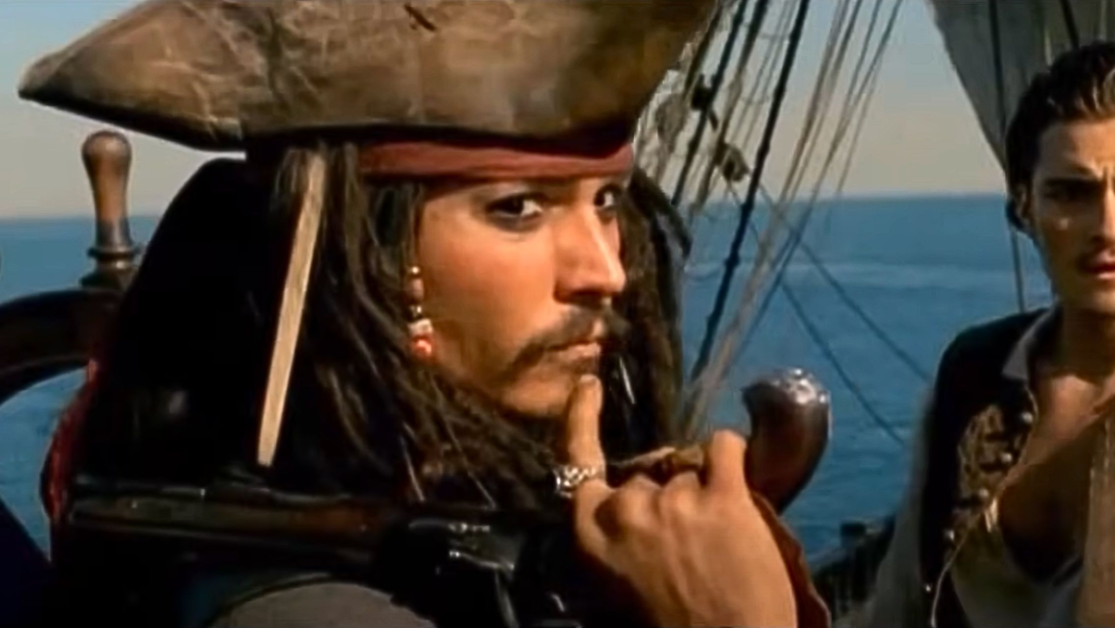 Jack Sparrow in Pirates of the Caribbean (Image via YouTube/@RottenTomatoesCLASSICTRAILERS) 