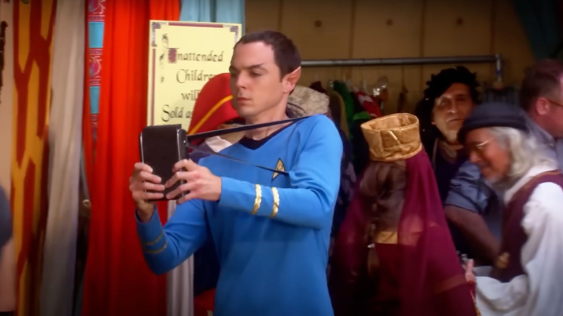 The Big Bang Theory would frequently have references to the Star Trek franchise(Image via YouTube/Big Bang Theory)