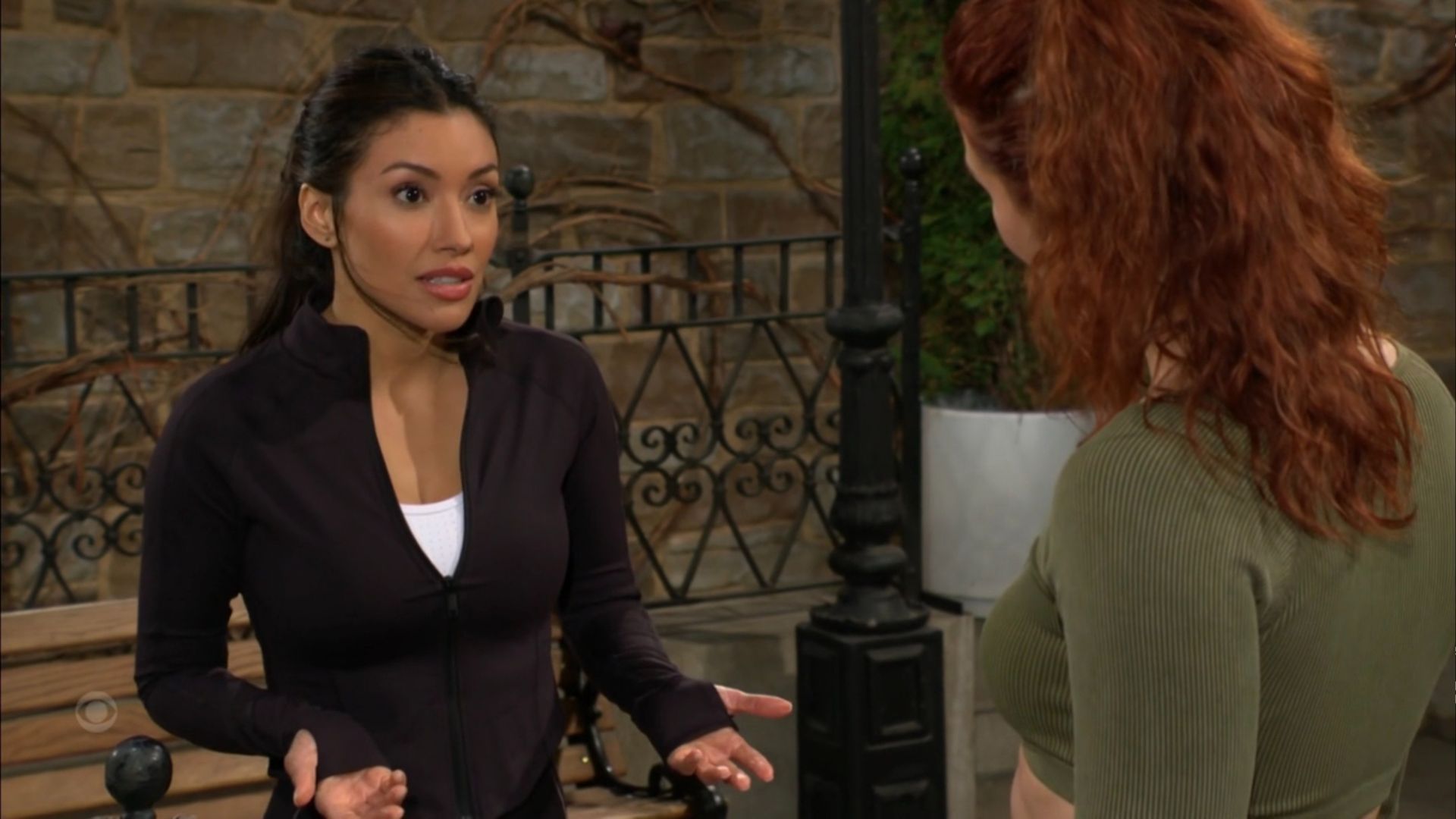 Audra and Sally out jogging on The Young and the Restless | Image: CBS