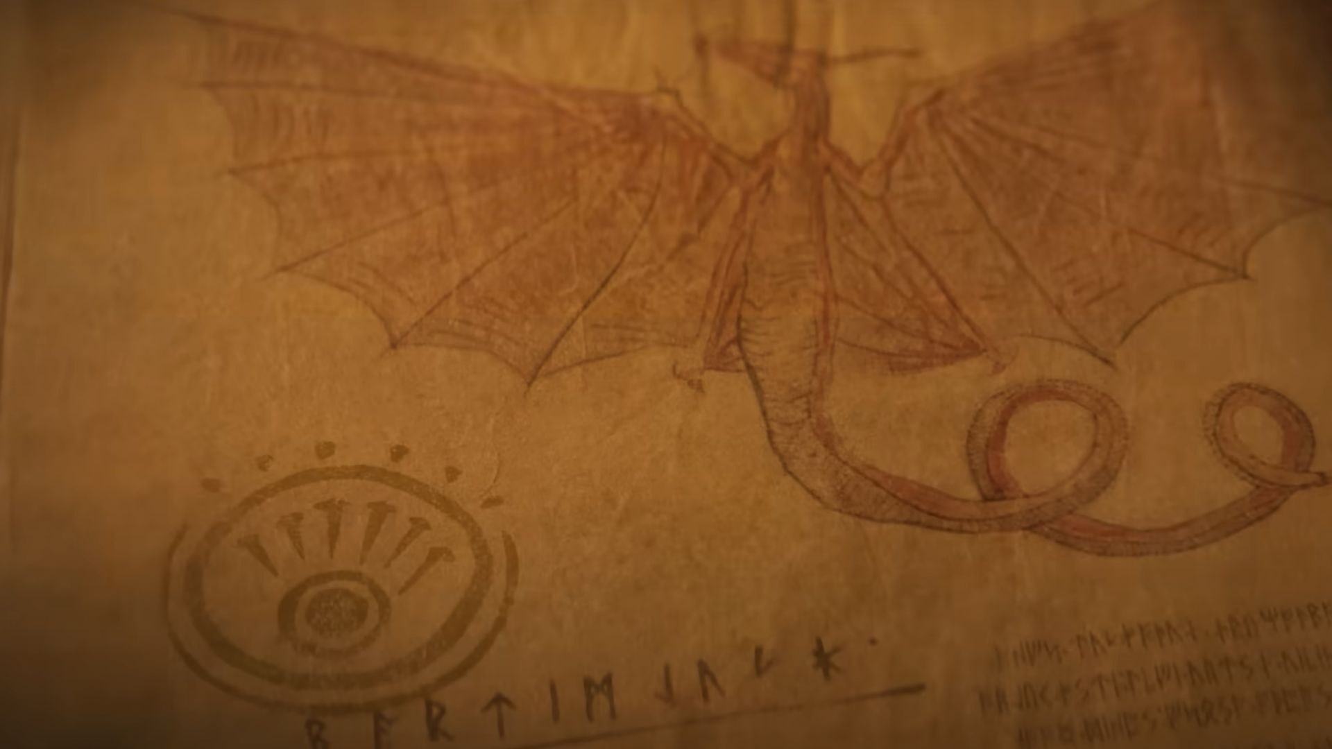 An image of dragon in a book