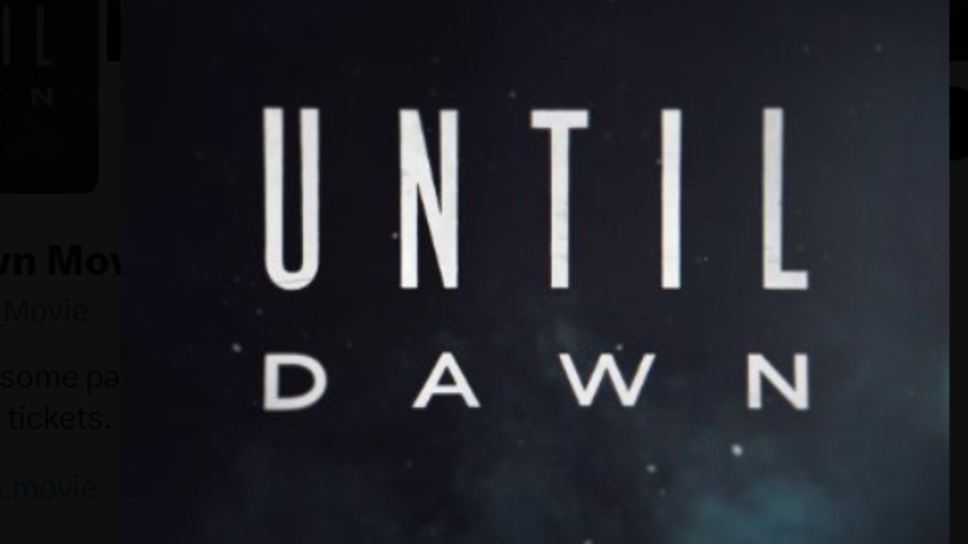 Wait, is the Until Dawn movie just a retelling of the game? Here