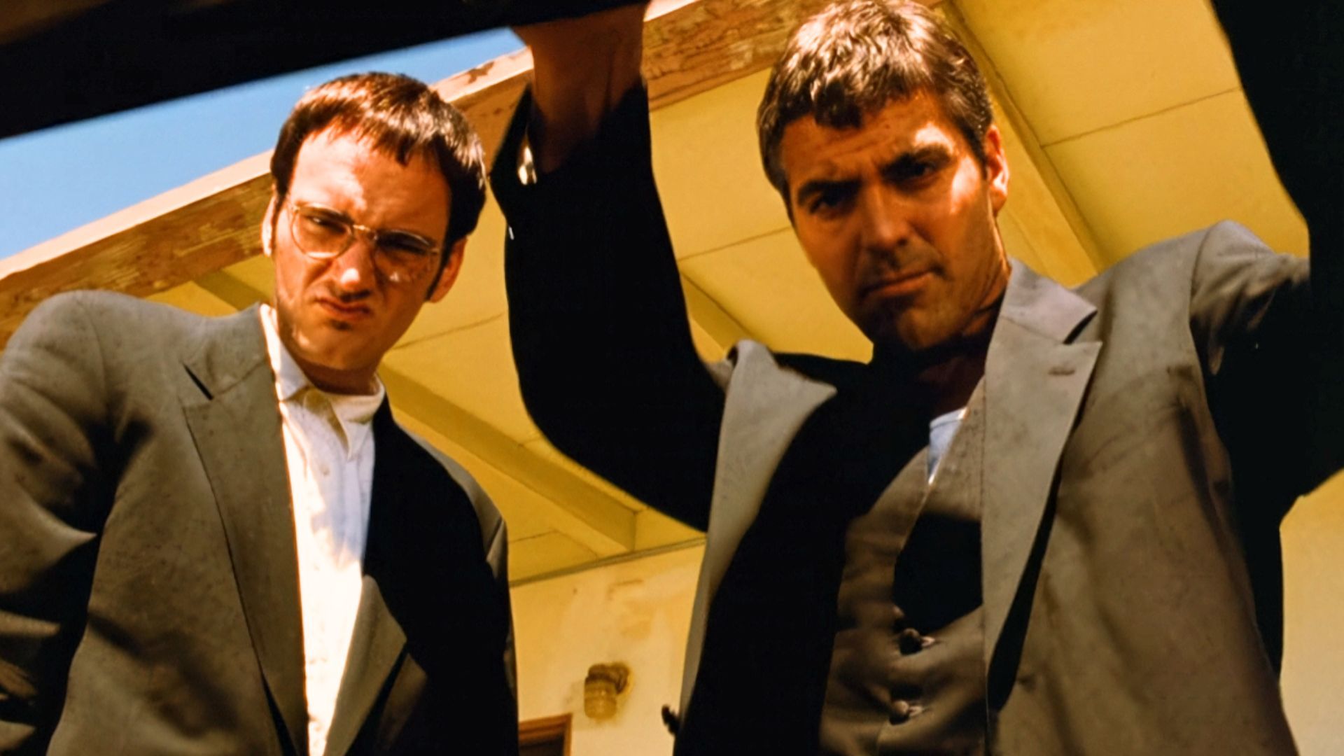 Quentin Tarantino with George Clooney in From Dust Till Dawn | Image via Dimension Films