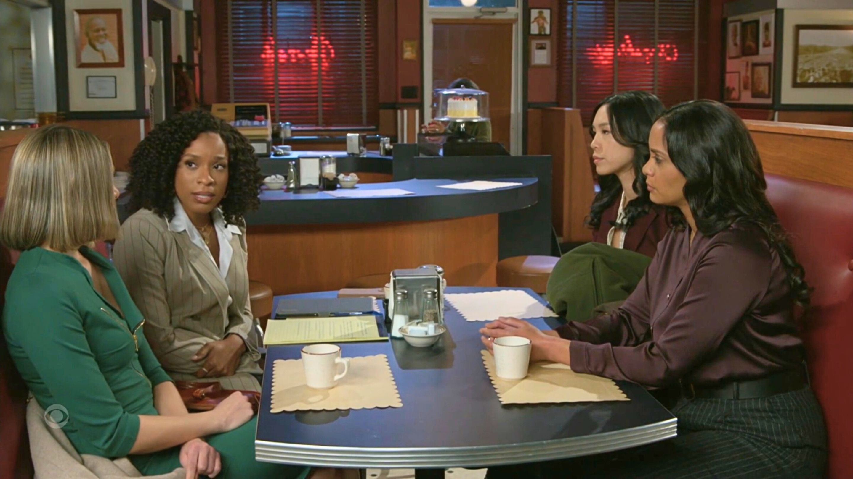 Beyond the Gates: Naomi and her clients | Image Source: CBS