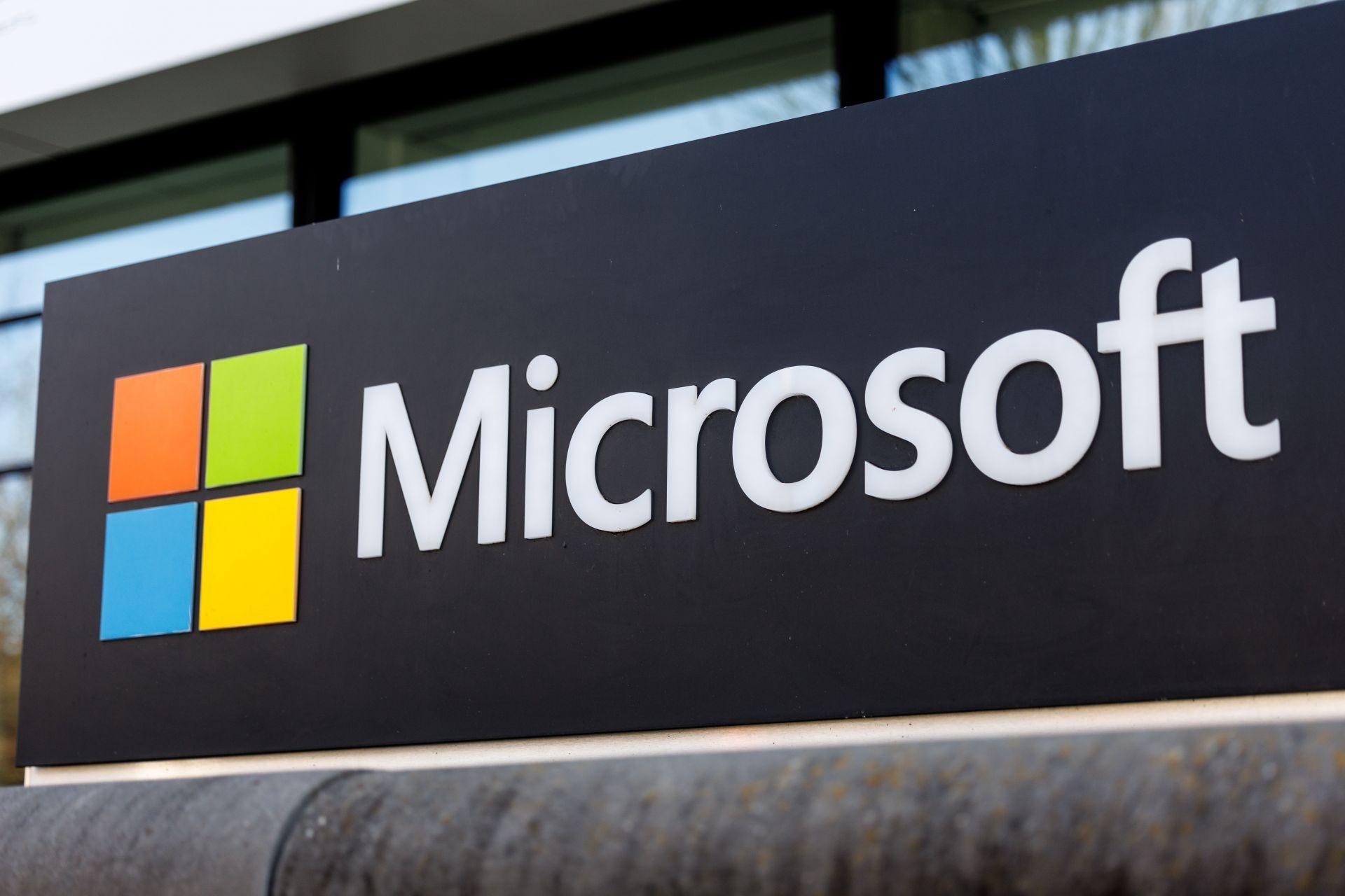 Branding at the headquarters of Microsoft Germany - Source: Getty