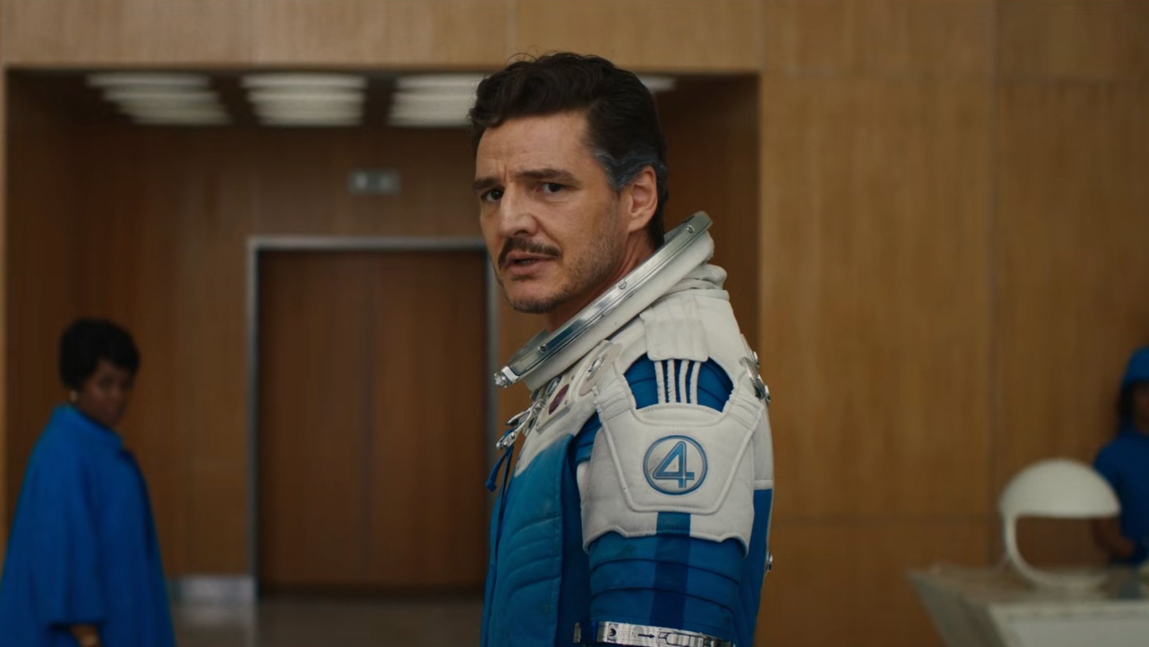 Pedro Pascal as Mr. Fantastic in Fantastic Four: First Steps (Image via YouTube/@marvel) 