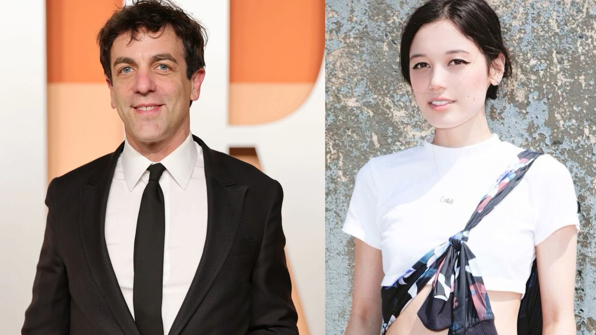 BJ Novak and Ceilidh Garten (Image via Getty and Instagram/@lilmixedhunny)