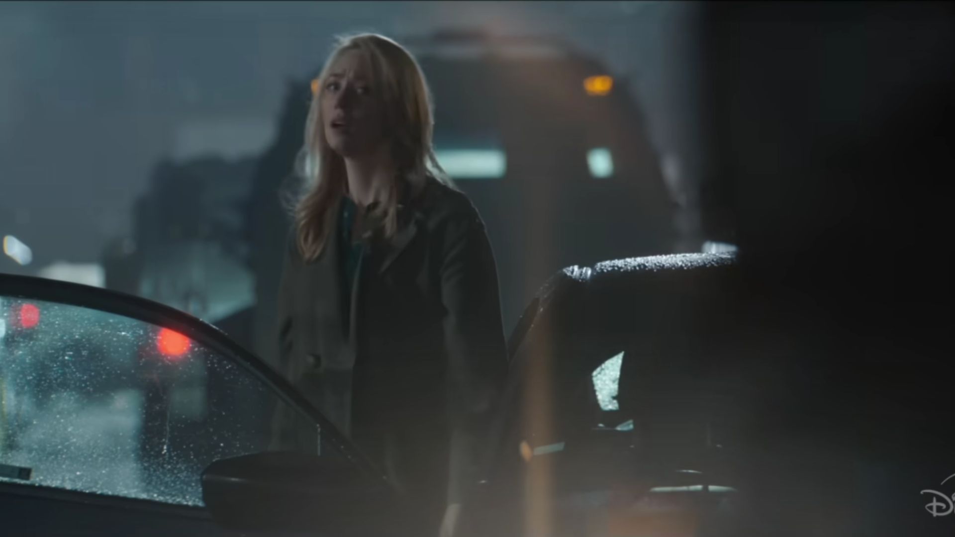 Deborah Ann Woll as Karen Page in Daredevil: Born Again finale | Image Source: Marvel Entertainment YouTube Channel
