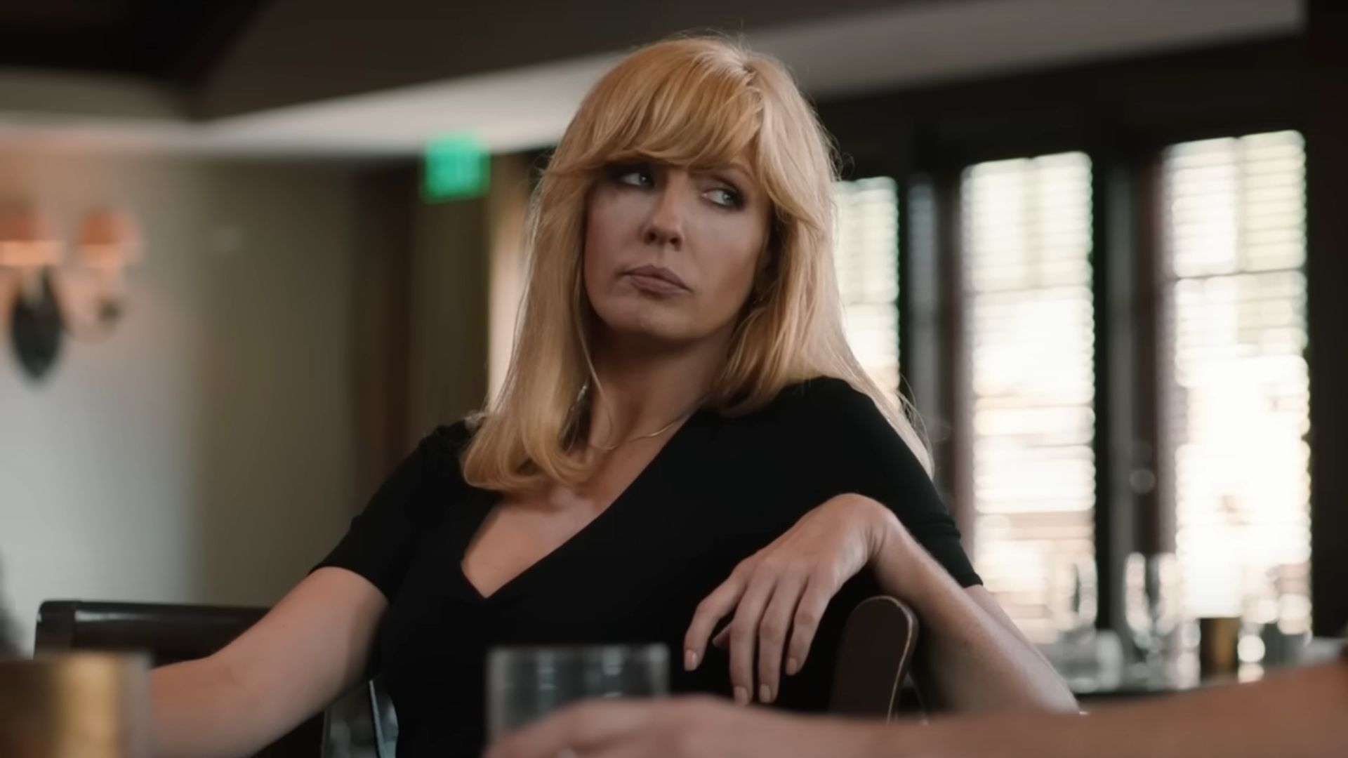 Kelly Reilly as Beth Dutton in Yellowstone (Image via YouTube/Yellowstone)