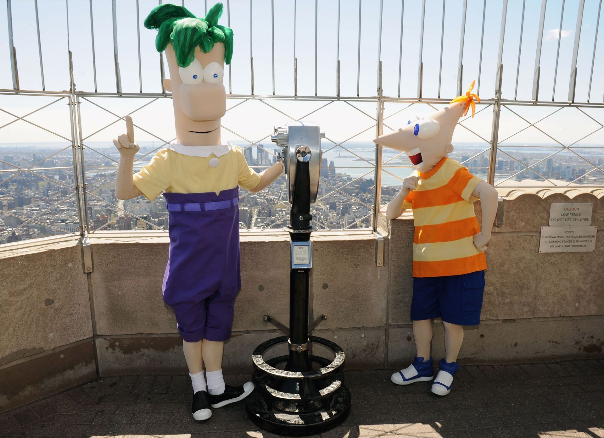 Phineas And Ferb Visit The Empire State Building - Source: Getty