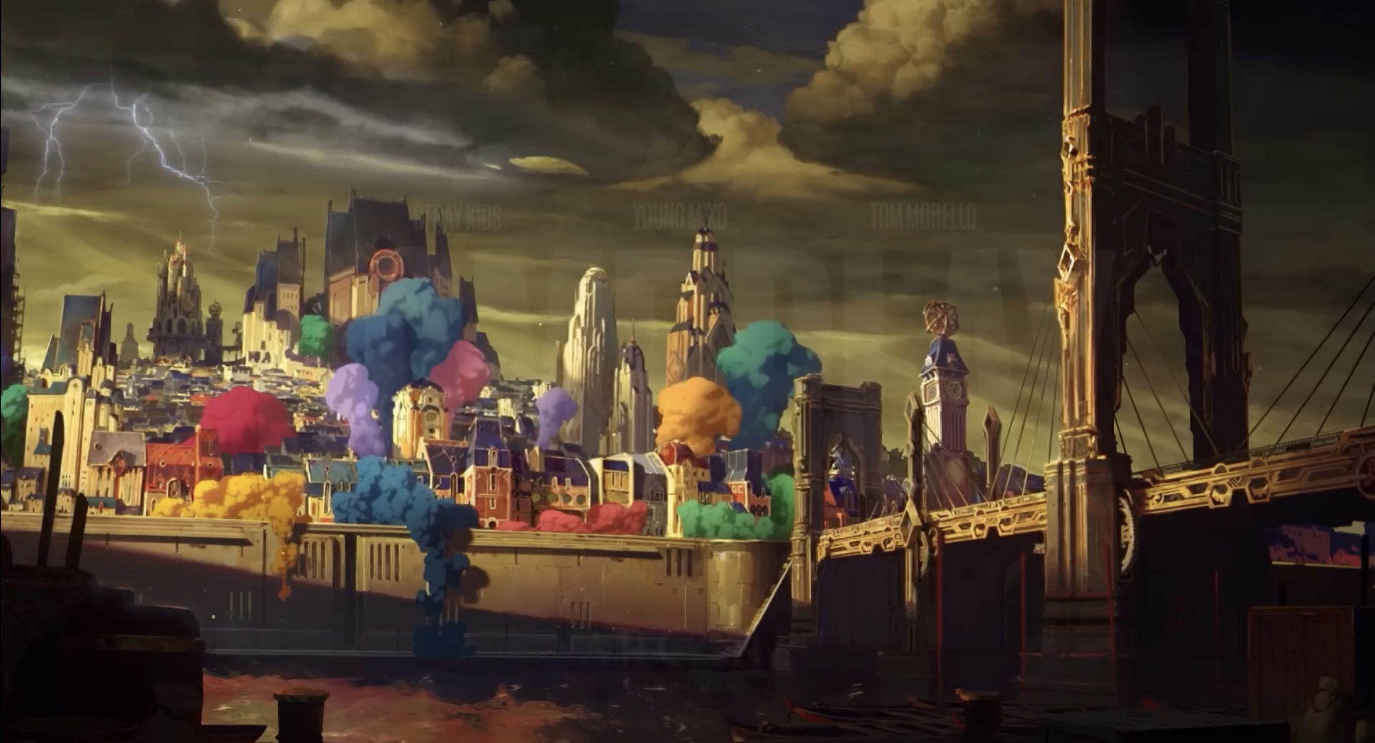 Imagefrom the visualizer for the song Come Play | Image via: Riot Games Music