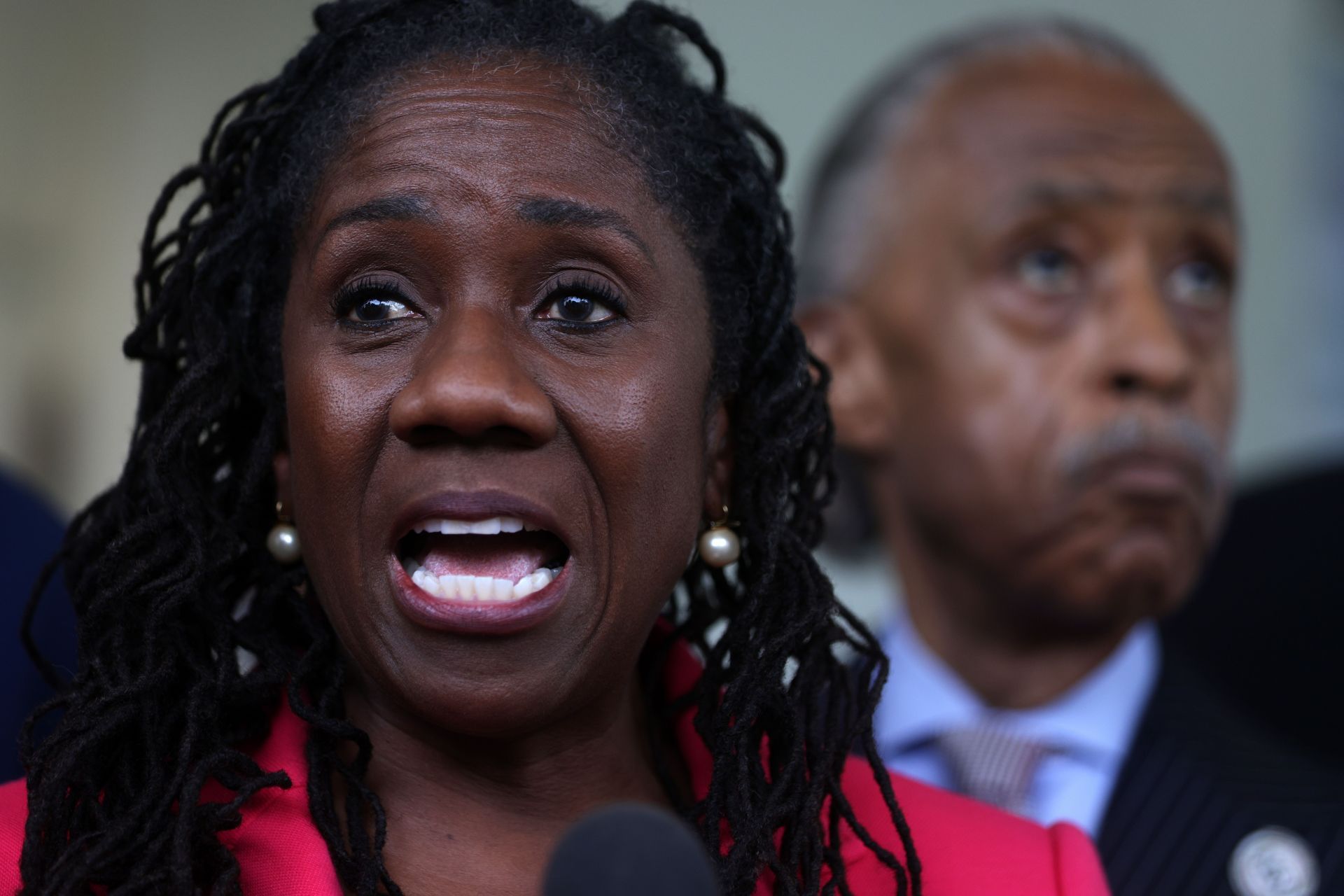 Civil Rights Leaders Talk to the Media After a Meeting at the White House - Source: Getty