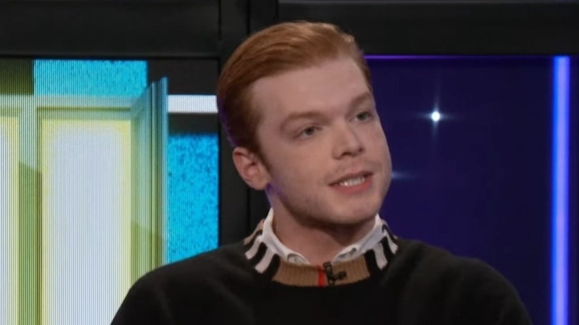 Cameroon Monaghan played Ian Gallagher in Shameless (Image Via YouTube/@A Little Late With Lily Singh)
