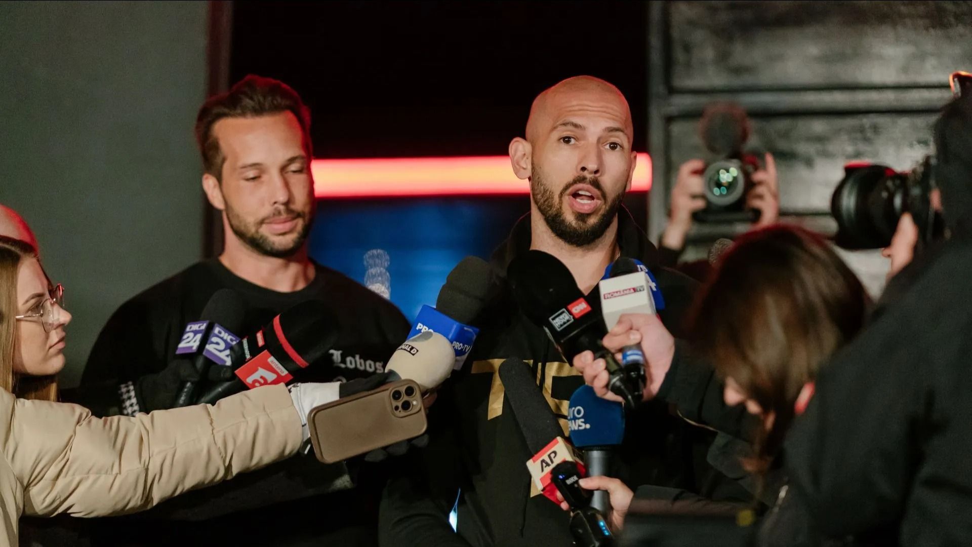Andrew Tate And His Brother Return To Romania After US Visit - Source: Getty