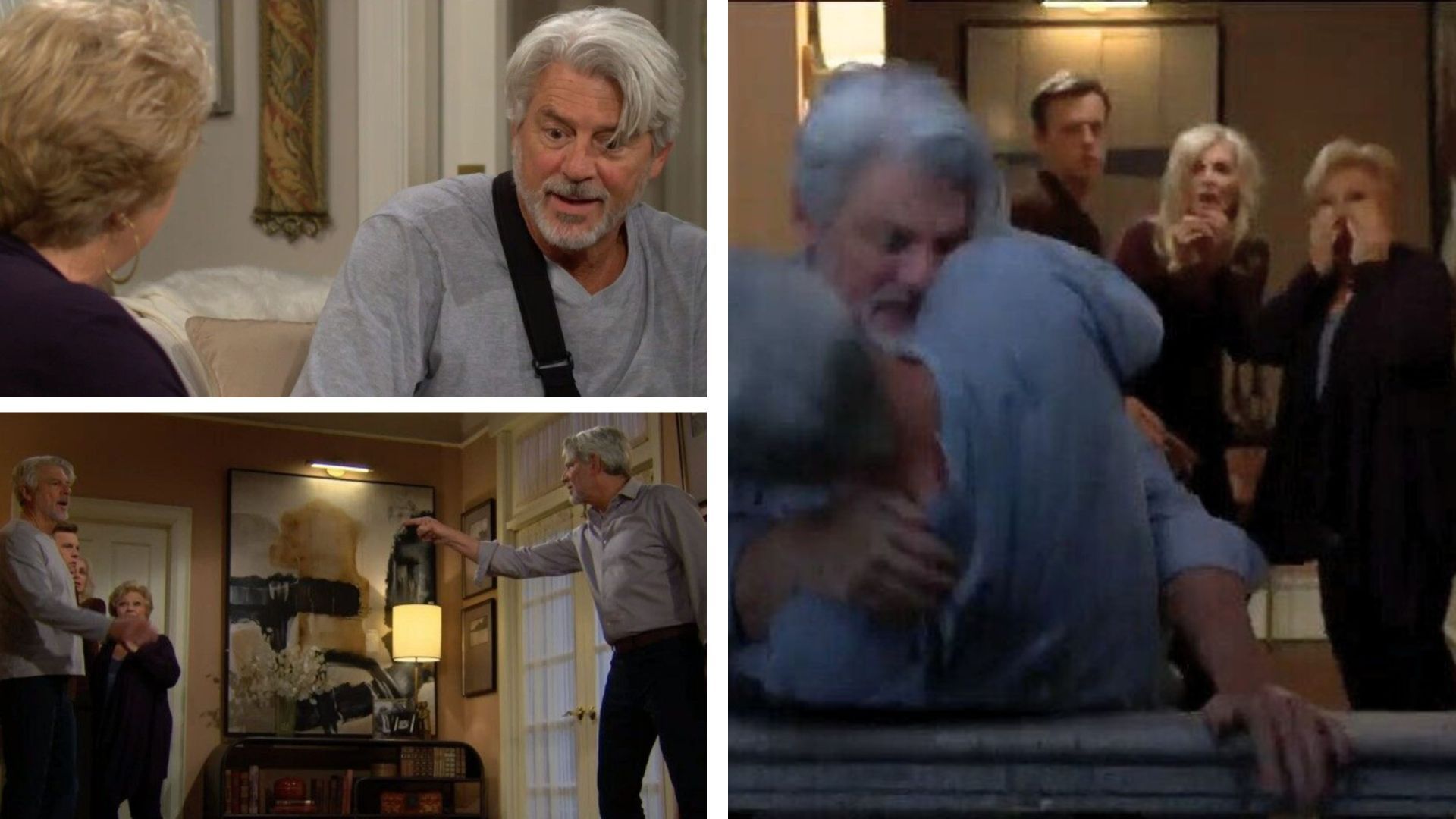 The Young and the Restless: Traci, Alan and Martin and the balcony scene | Image Source: CBS