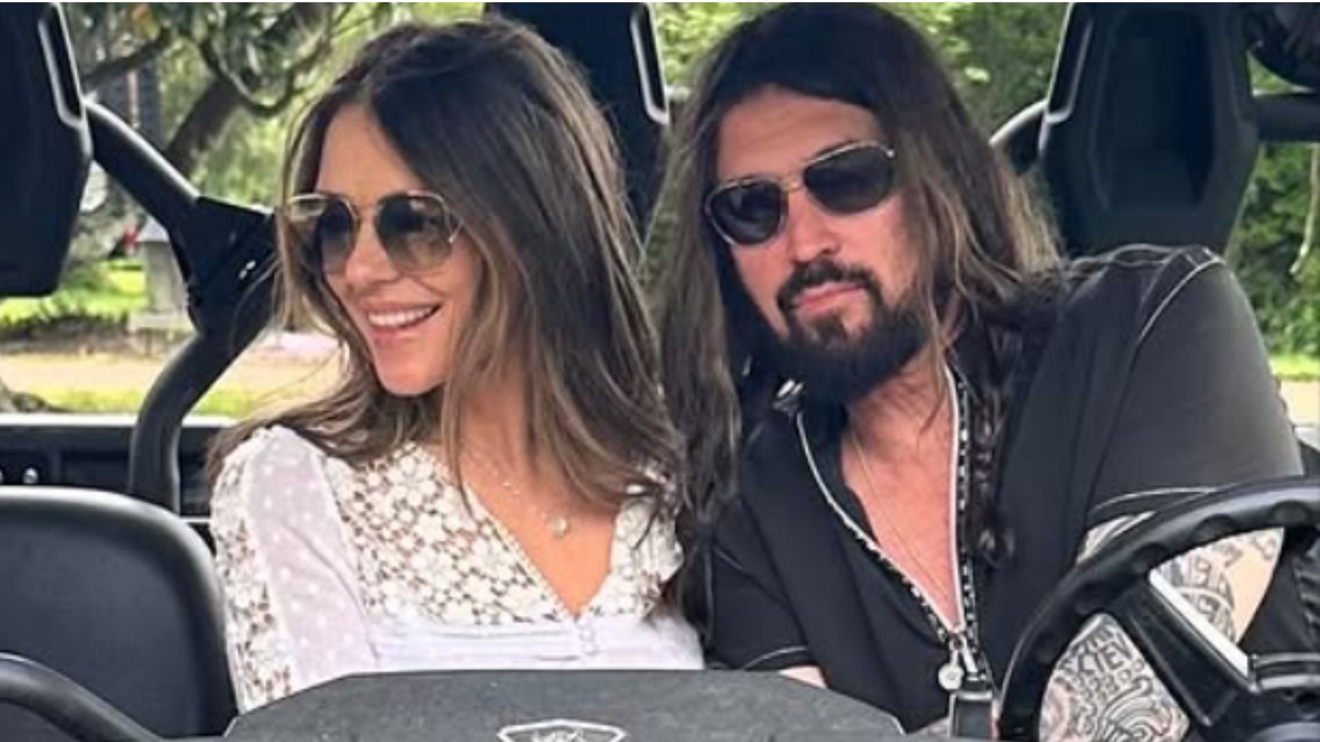 Elizabeth Hurley &amp; Billy Ray Cyrus shares photos from Tennessee weekend. (Image via Instagram/@elizabethhurley1)
