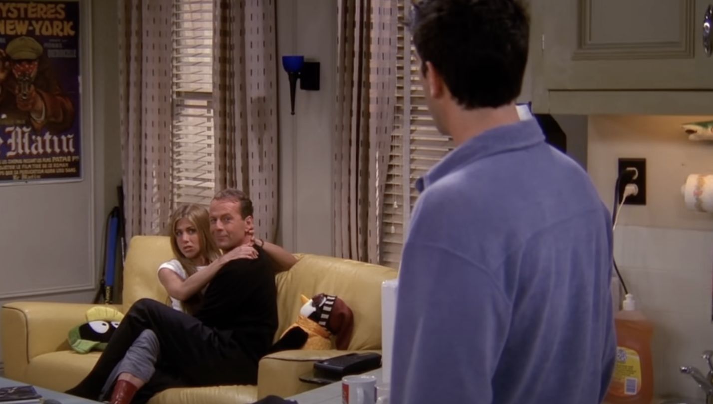 Bruce Willis made this stunning guest appearance on Friends (Image Via NBC)