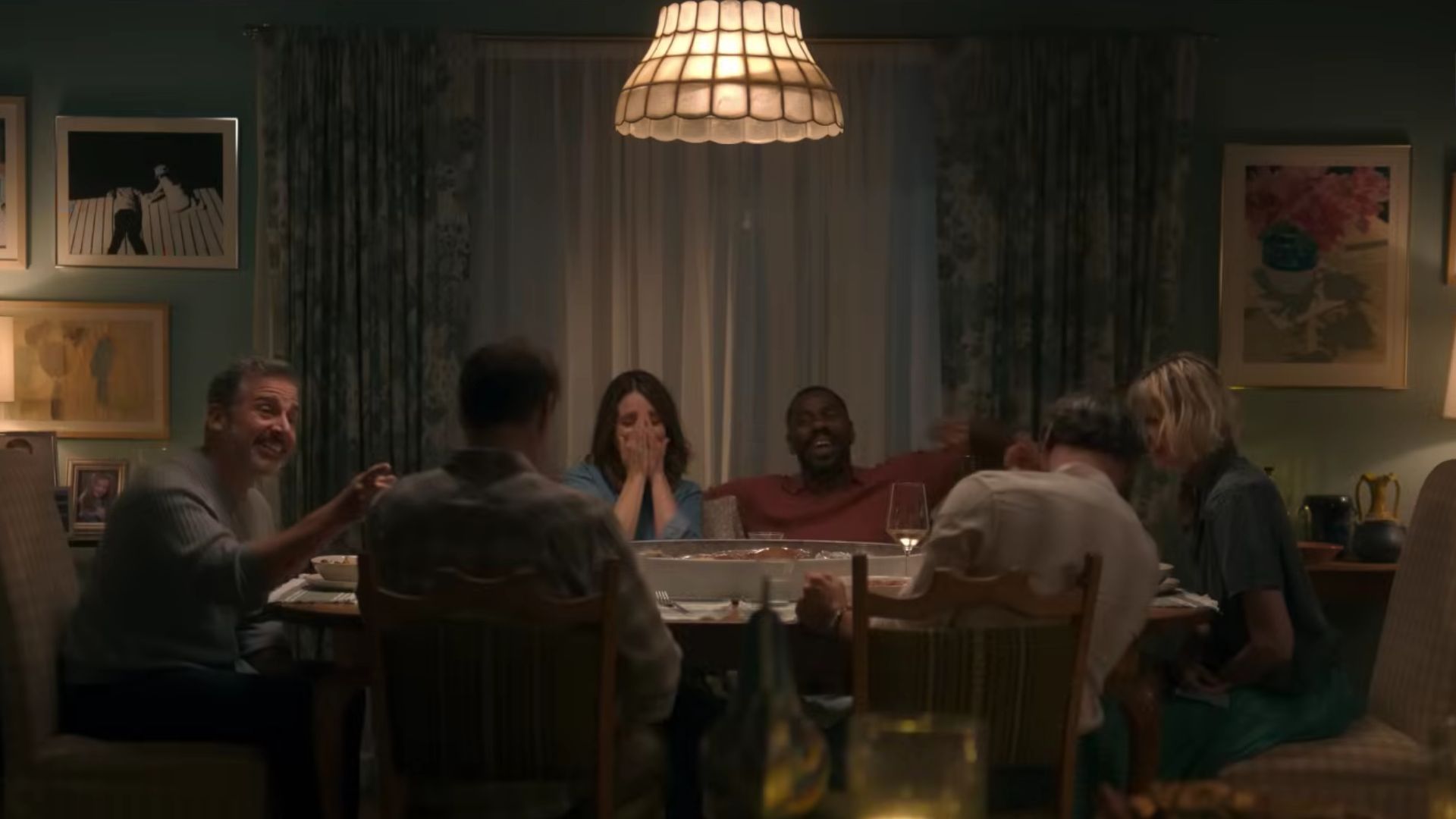 The group of friends sharing a meal. (Screenshot from The Four Seasons Official Trailer /Netflix on YouTube)