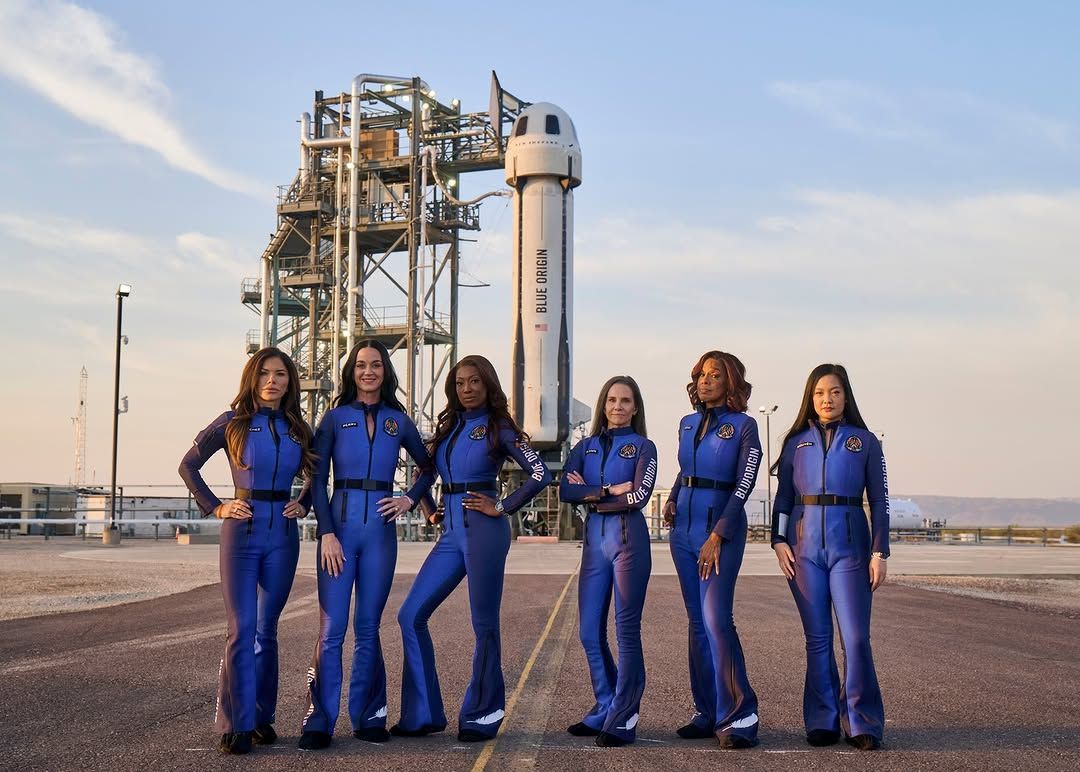 Blue Origin Launches All-Female Crew Into Space For Brief Flight (Image via Instagram/@blueorigin)