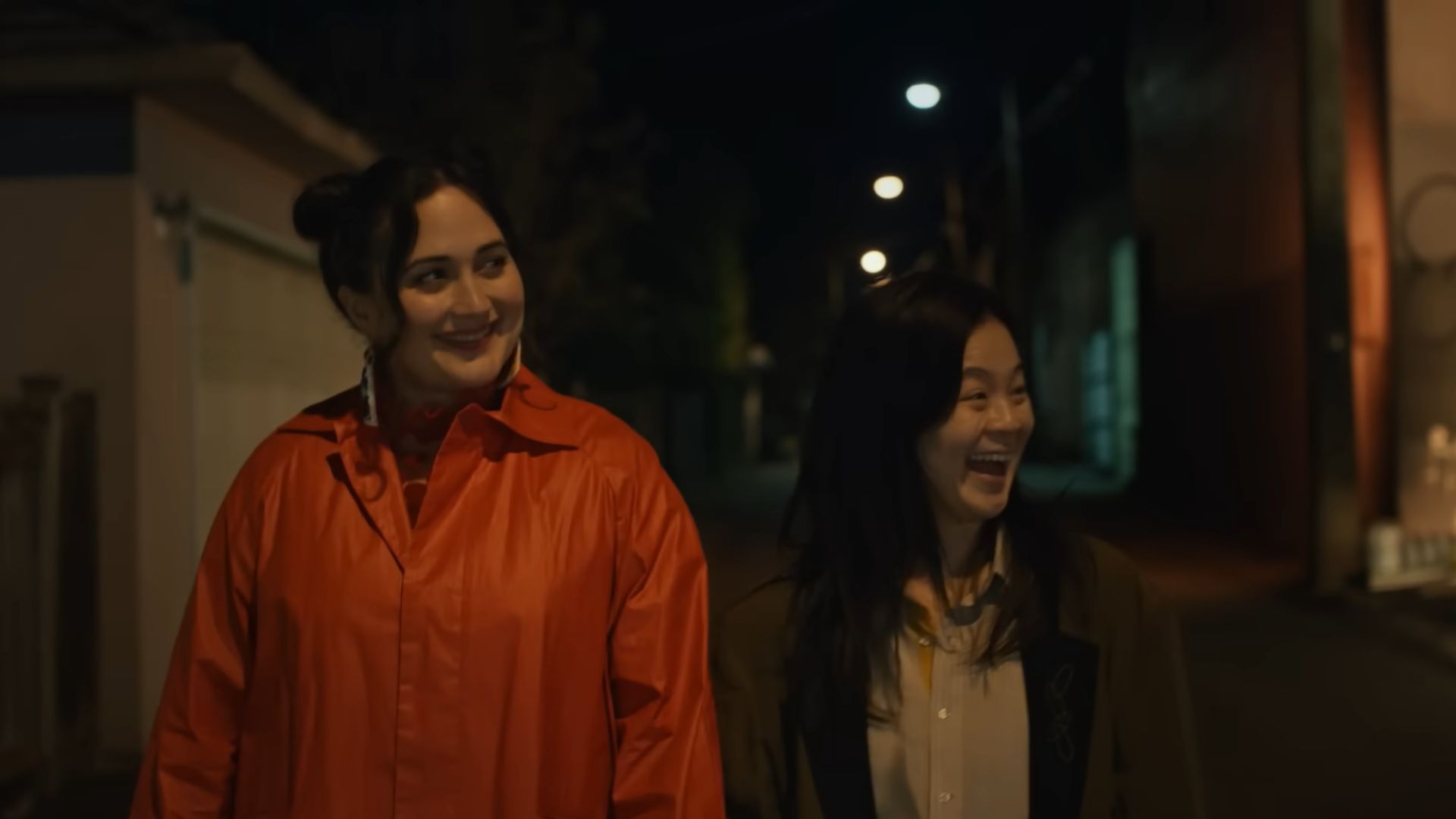 Lily Gladstone and Kelly Marie Tran in The Wedding Banquet