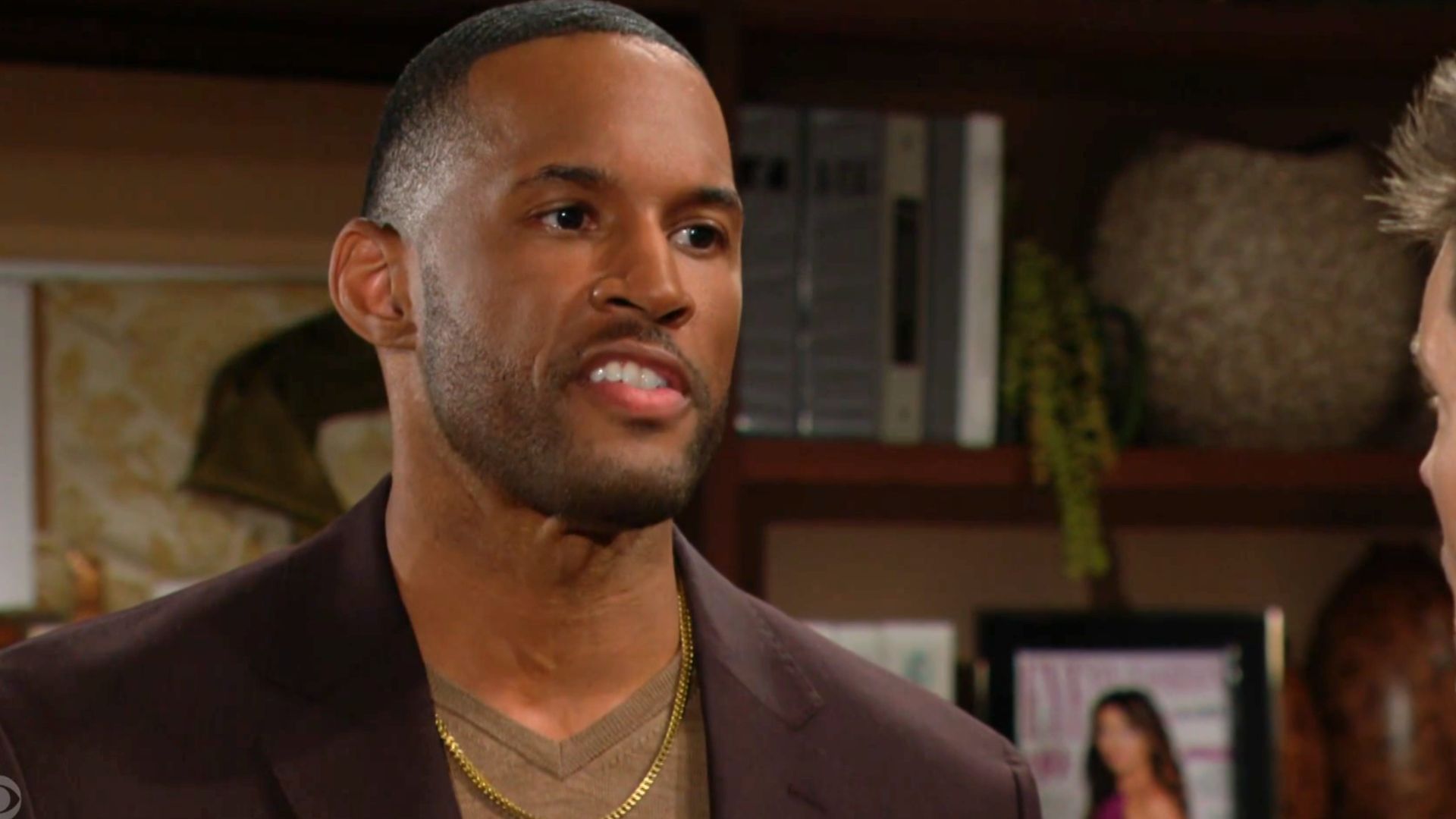 Carter gets an earful from a very angry Deacon | Image: CBS