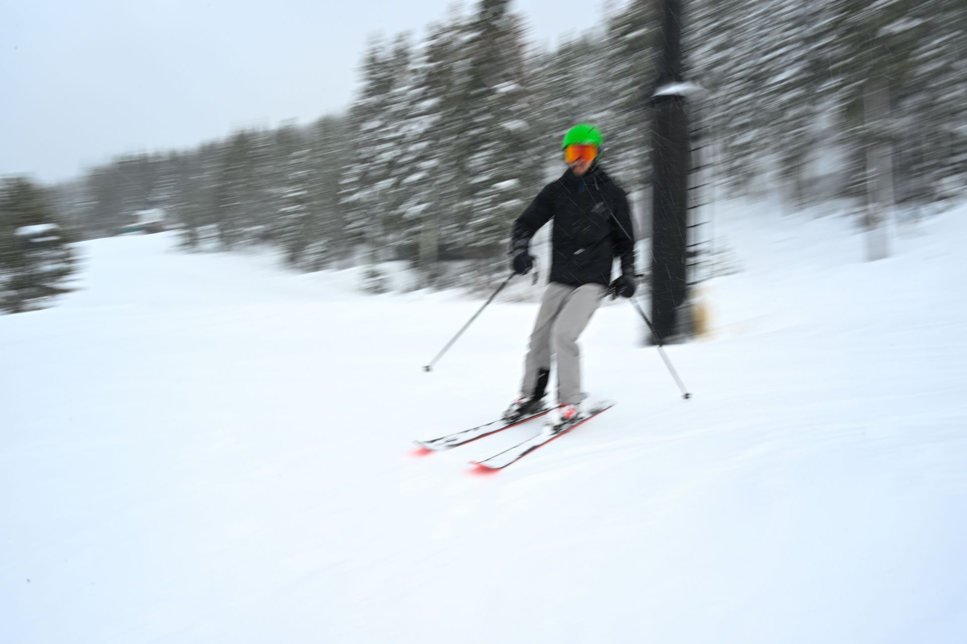 Snow fall at Palisades Tahoe of Olympic Valley in California - Source: Getty
