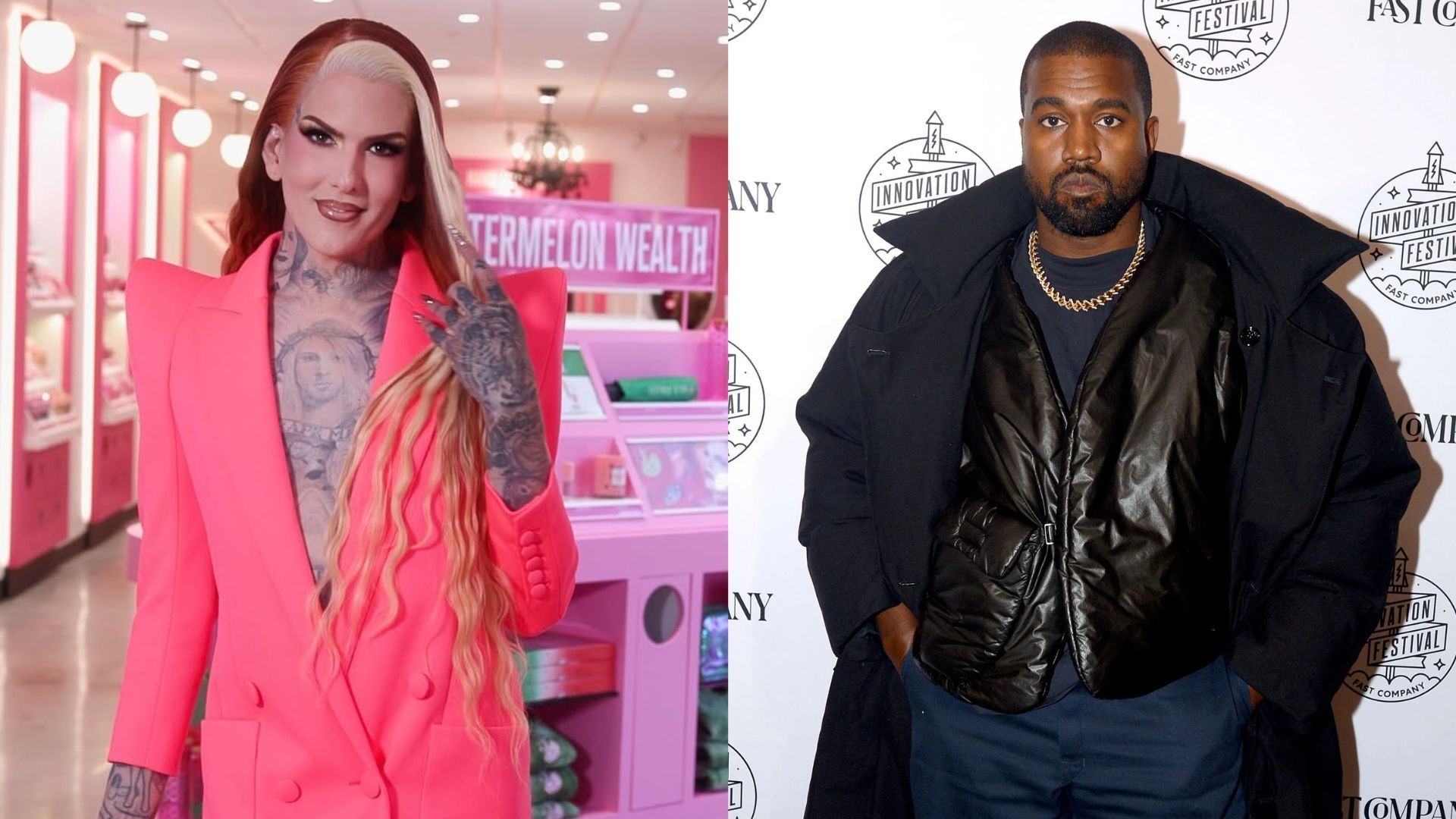 Jeffree Star and Kanye West (Image via Instagram/@jeffreestar and Getty)