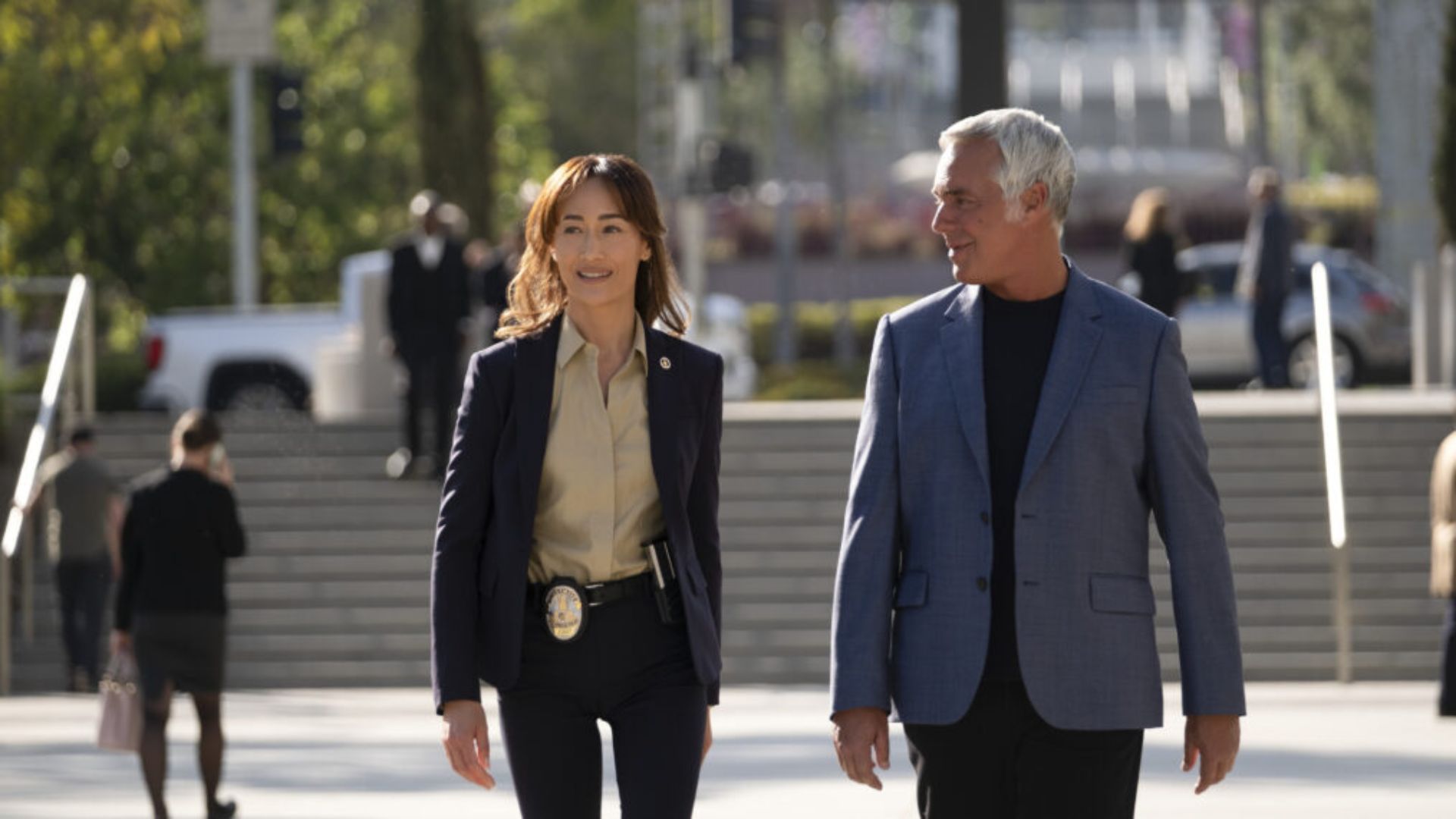 Harry Bosch &amp; Maggie Q / Source: Prime Video