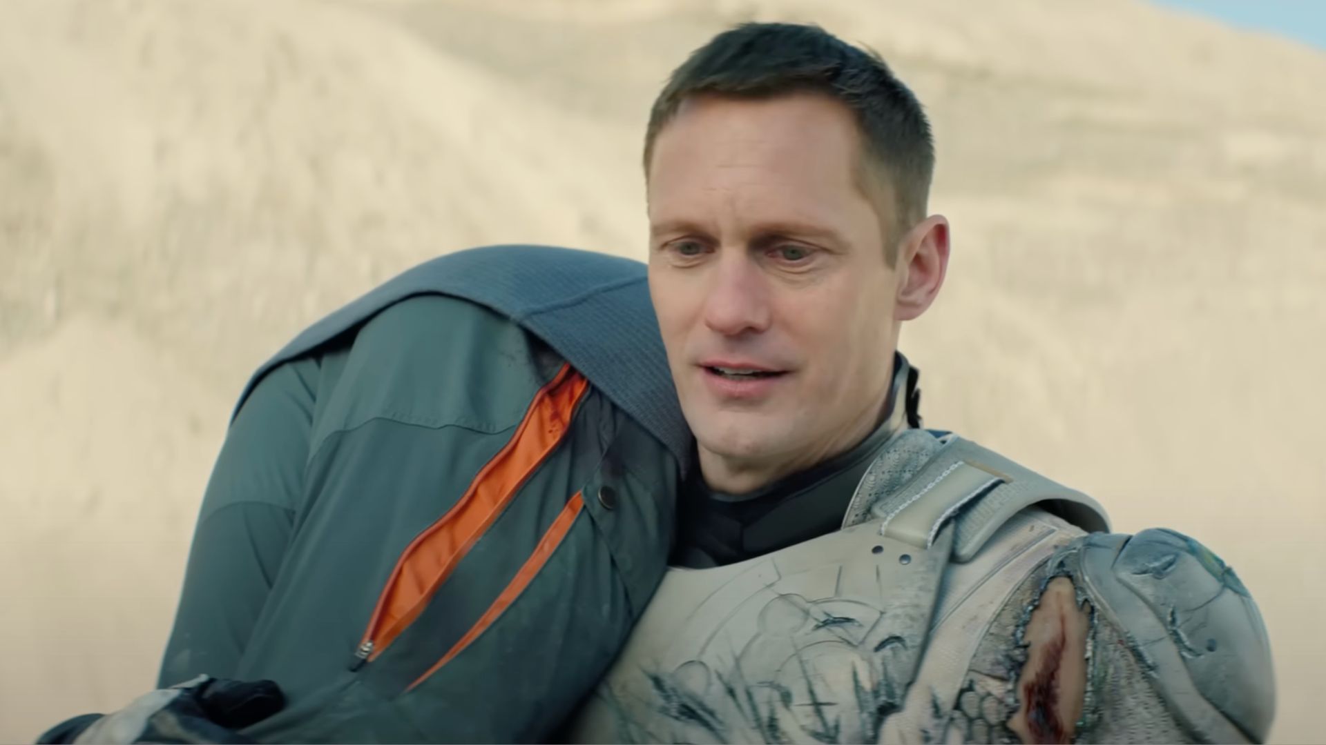 Alexander Skarsg&aring;rd starrer Murderbot on Apple TV (Image via YouTube/Apple TV)